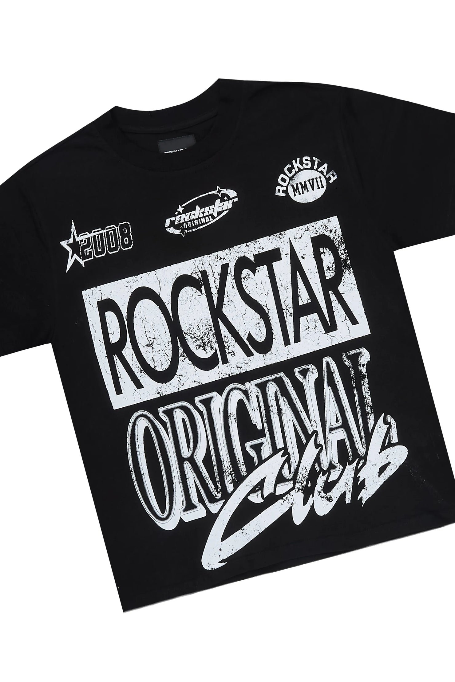 Boys Rylok Black T-Shirt Short Set