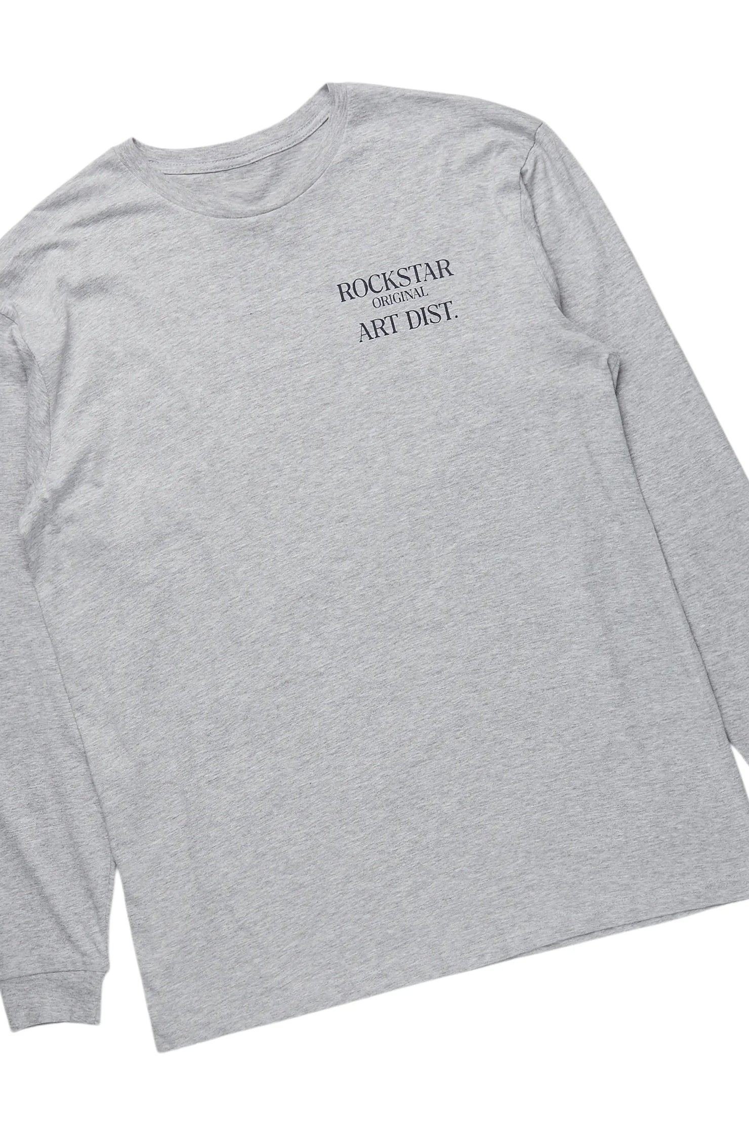 Briggs Heather Grey Long Sleeve T-Shirt/Baggy Pant Set