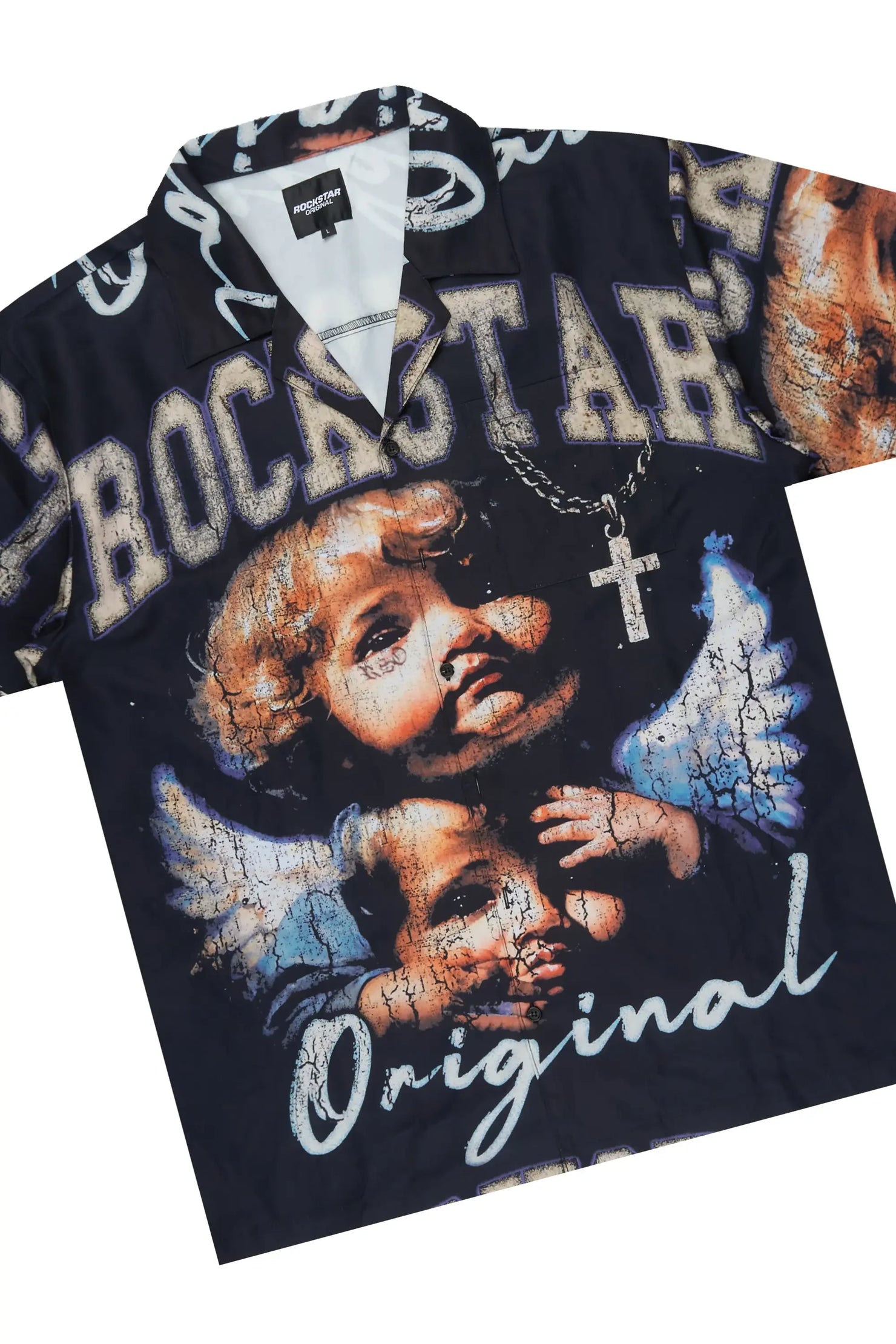 Boys Deiter Black Button Down Shirt/Short Set