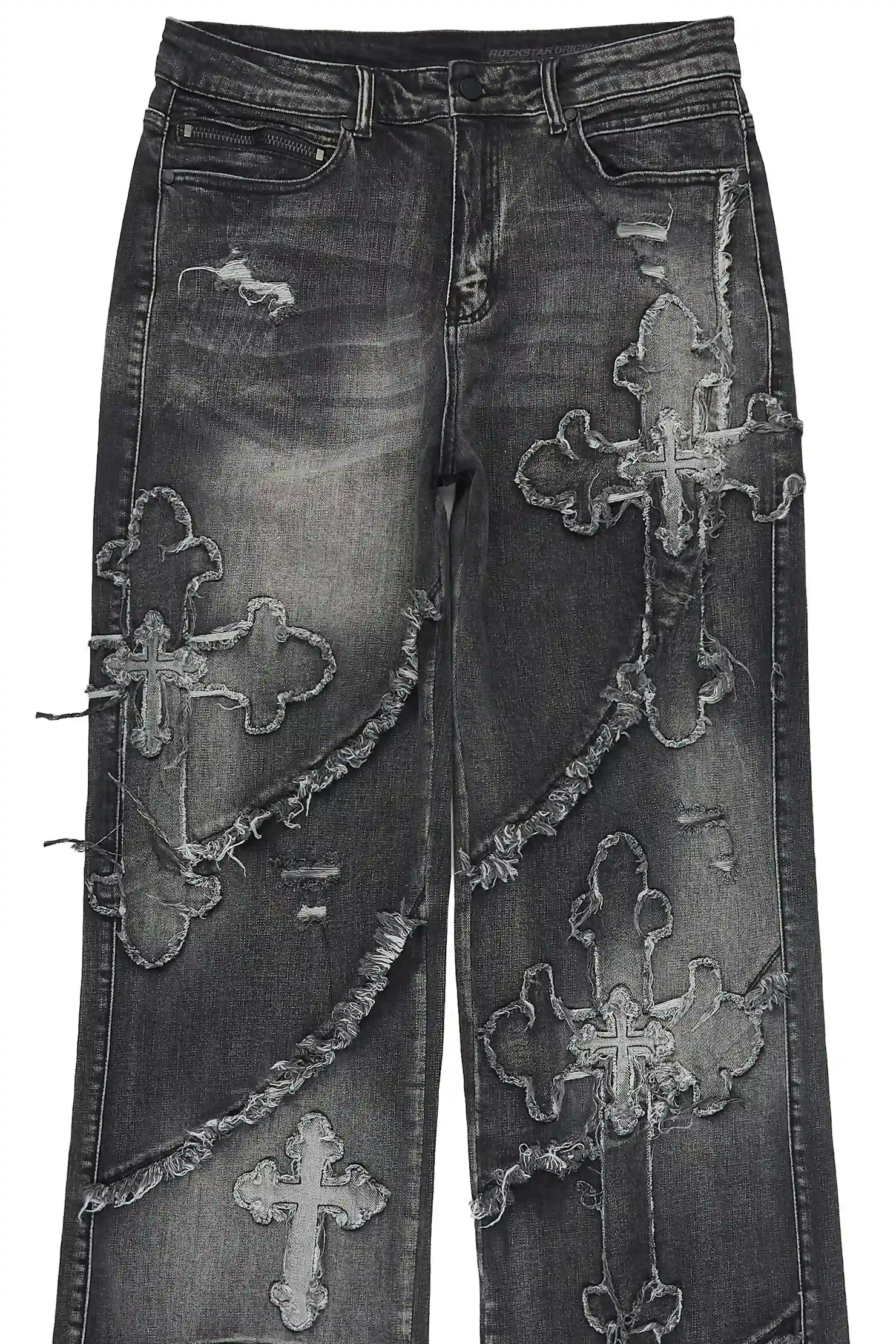 Krose Black Baggy Fit Jean