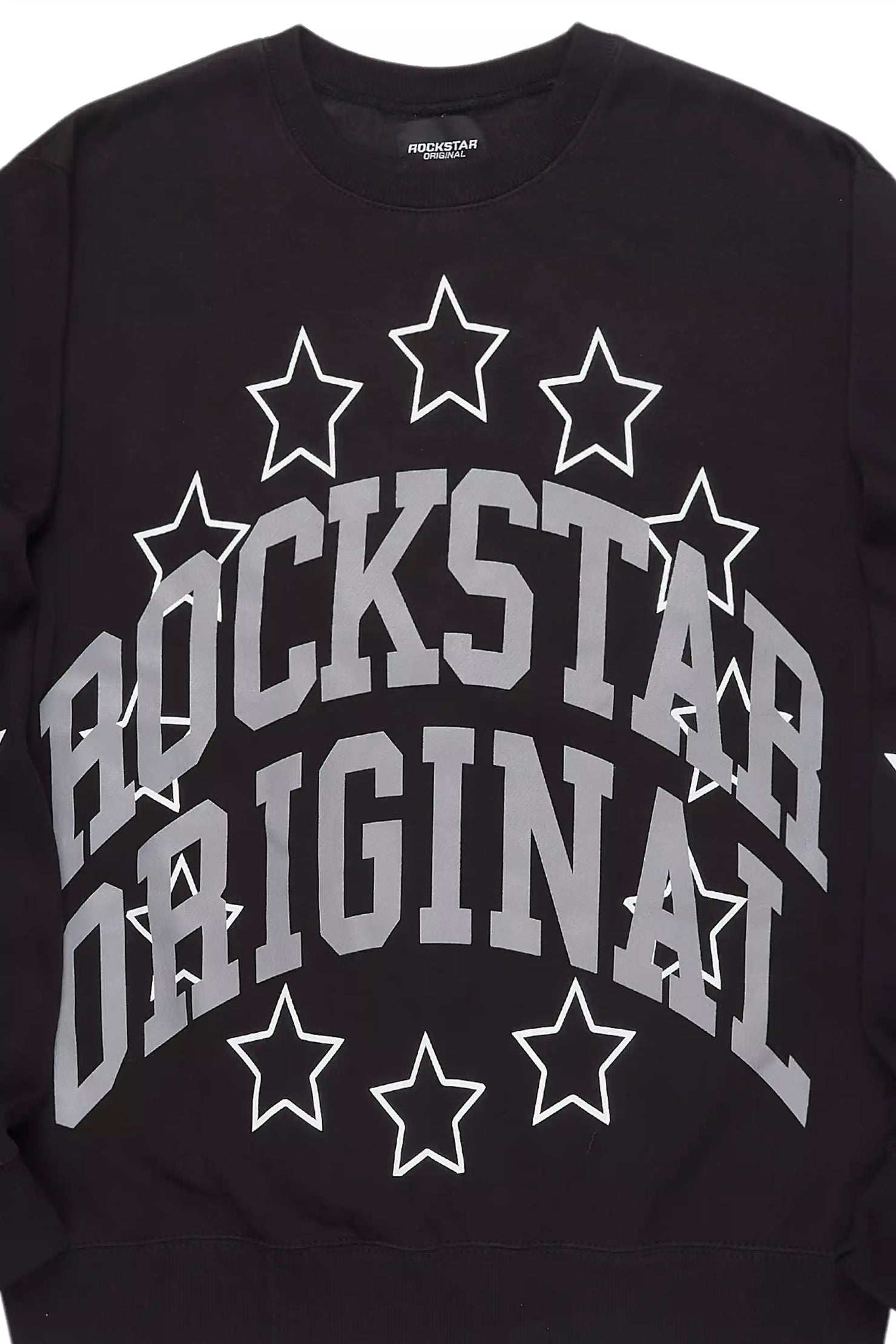 Shontay Black Graphic Crewneck Sweatshirt