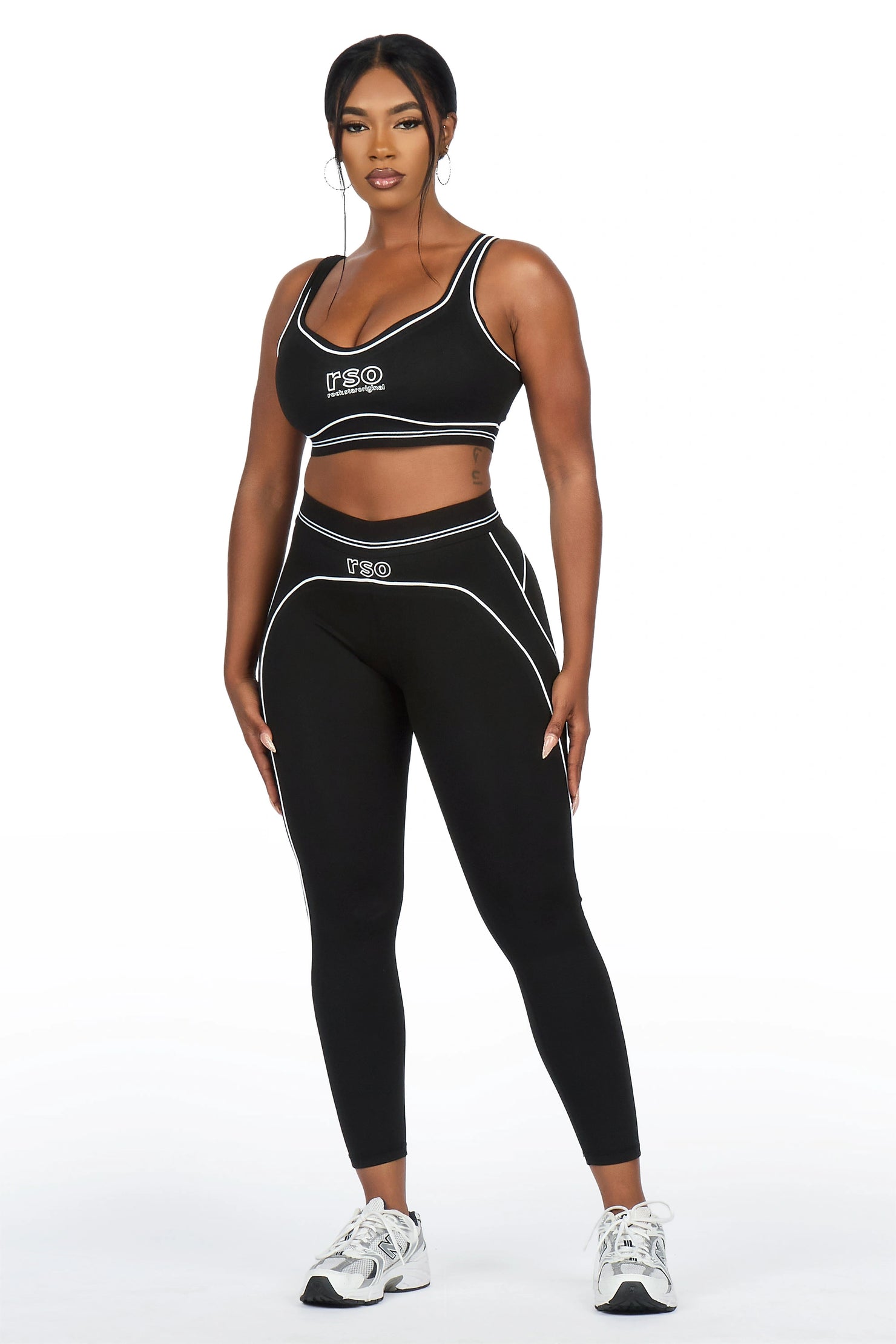 Shamari Black Tank Active Legging Set