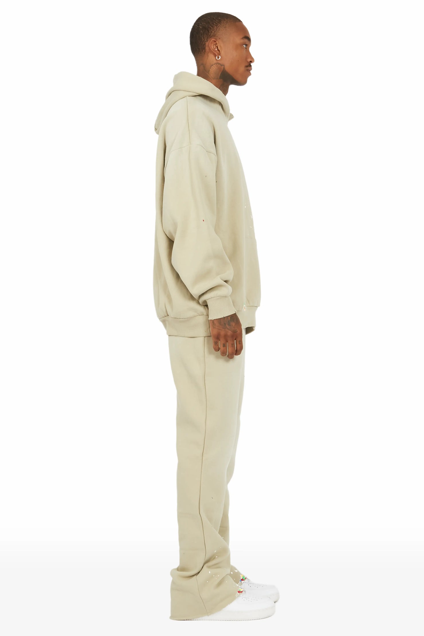 Rockstar Art Dist. Sage Oversized Hoodie/Flare Trackset