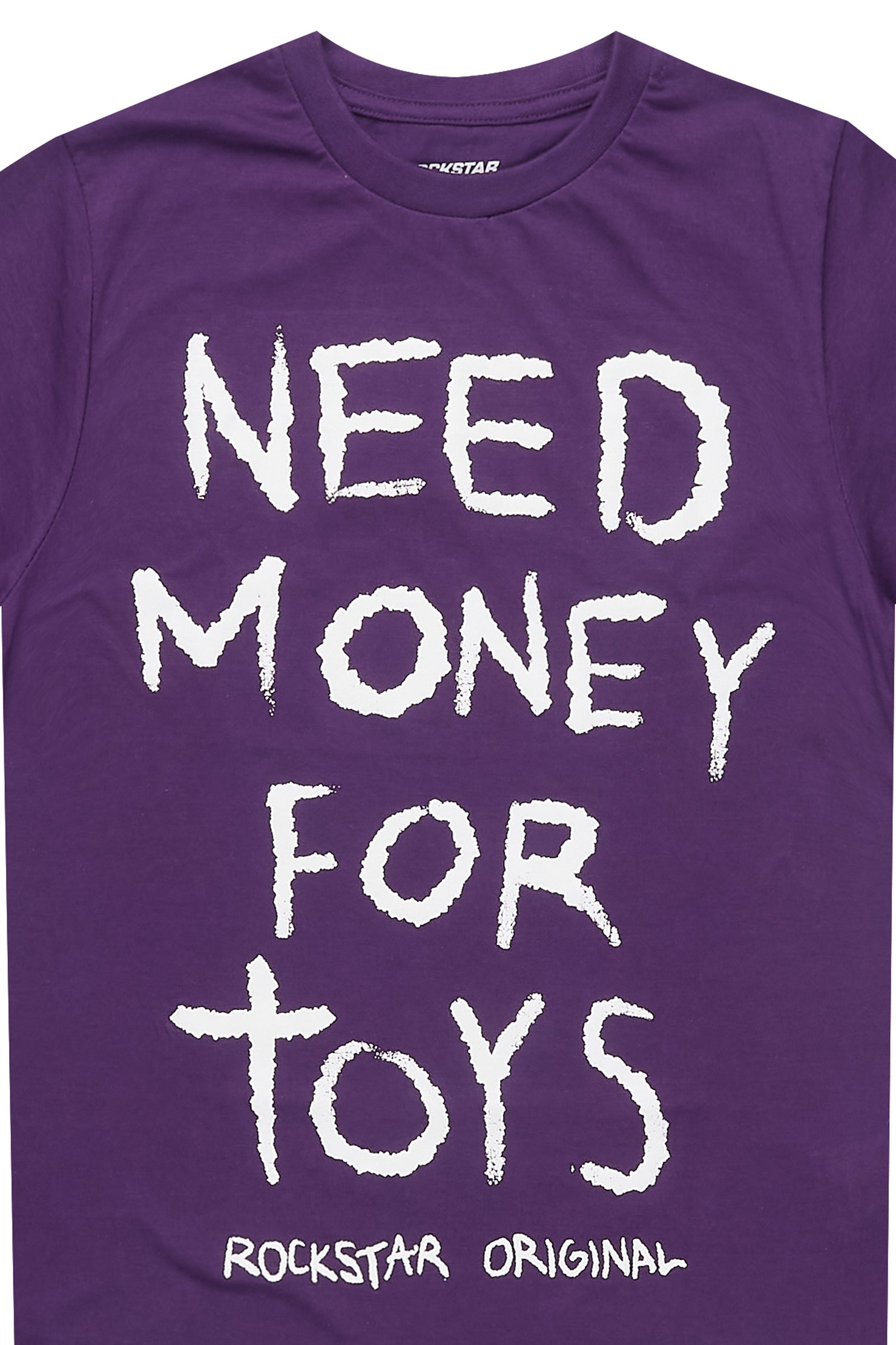 Boys M4Toys Purple/White Graphic T-Shirt