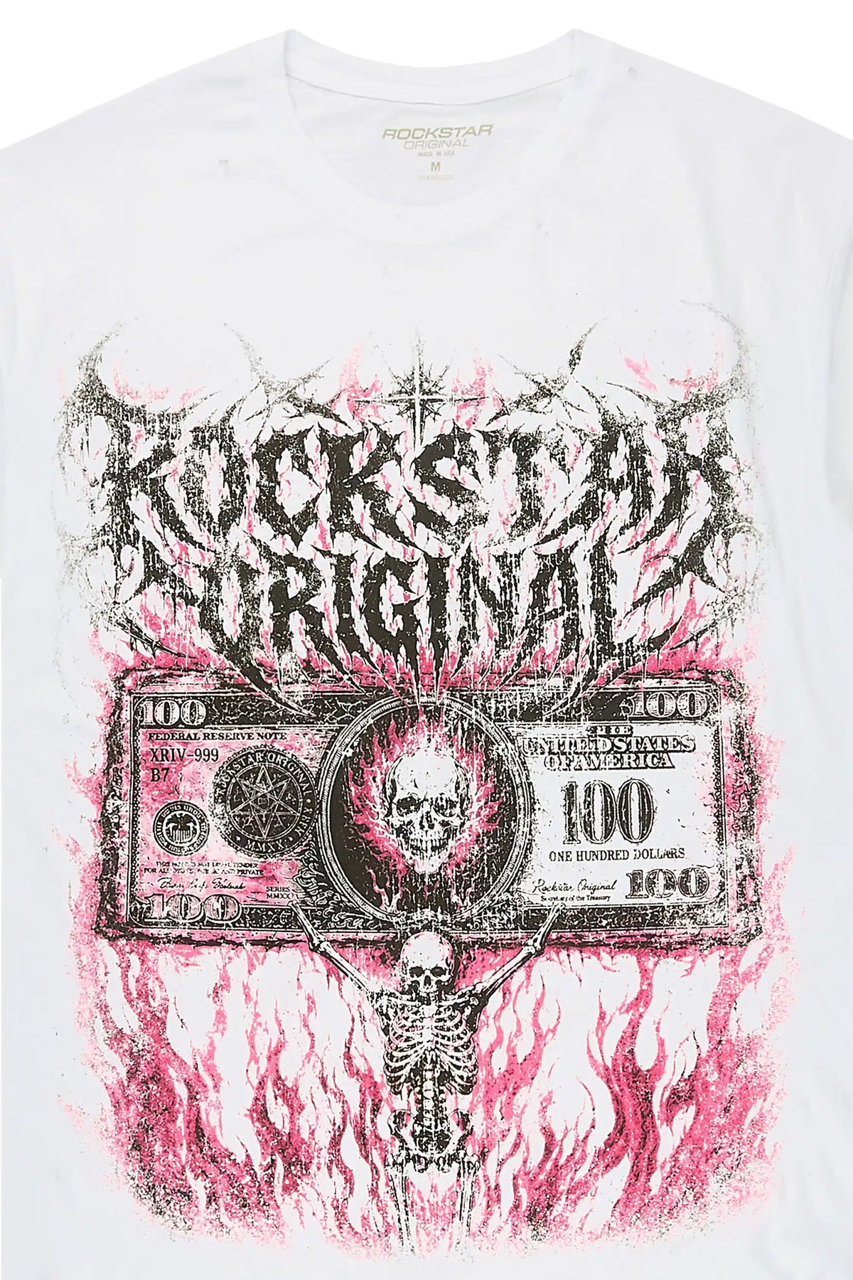 Jareek White Oversized Graphic T-Shirt