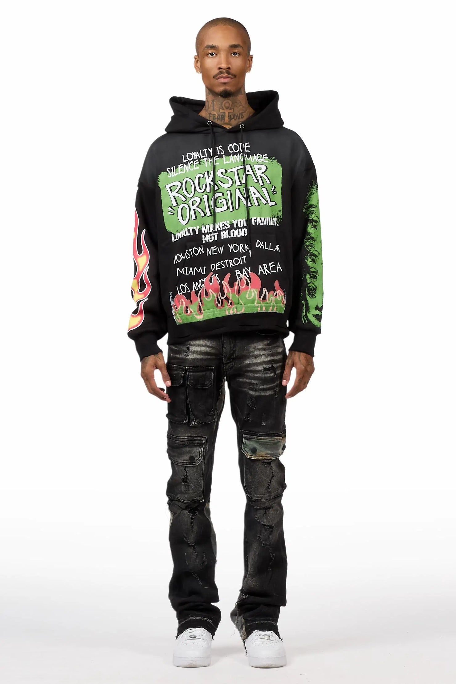 Beno Black Hoodie & Zeta Grey Jean Bundle