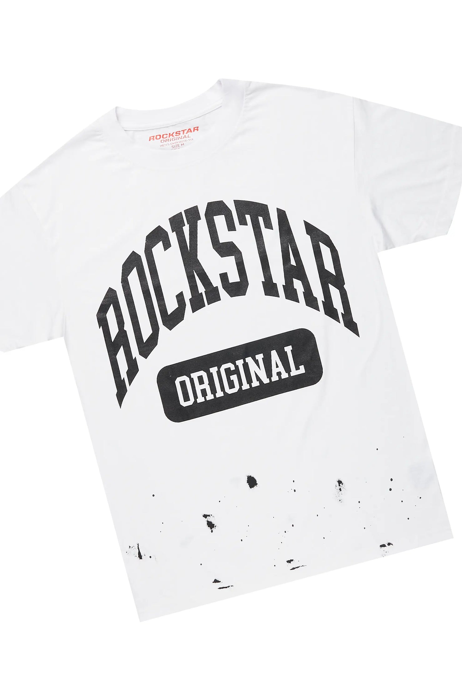 Rainer White/Grey T-Shirt/Stacked Track Pant Set