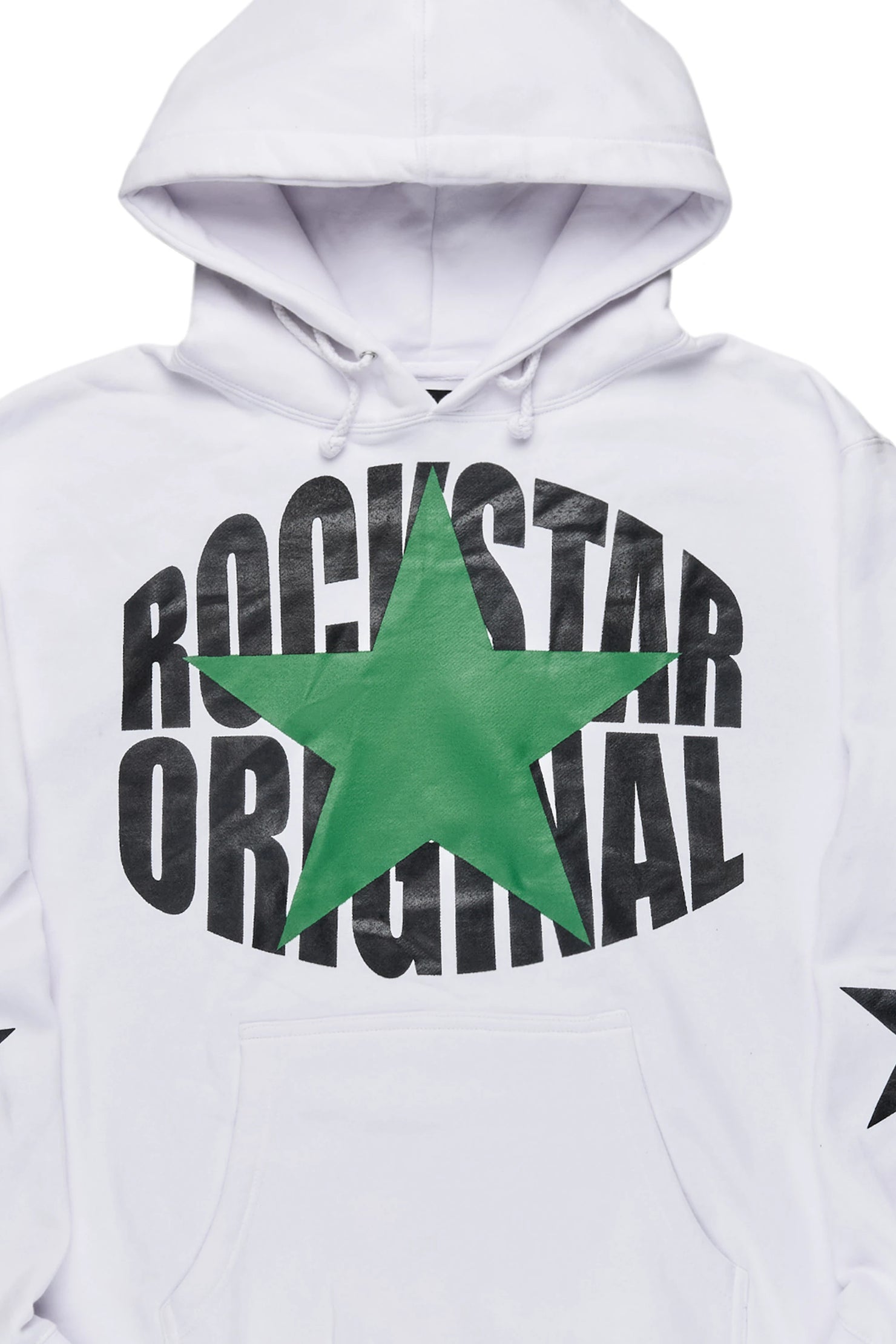 Sarge White/Green Graphic Hoodie