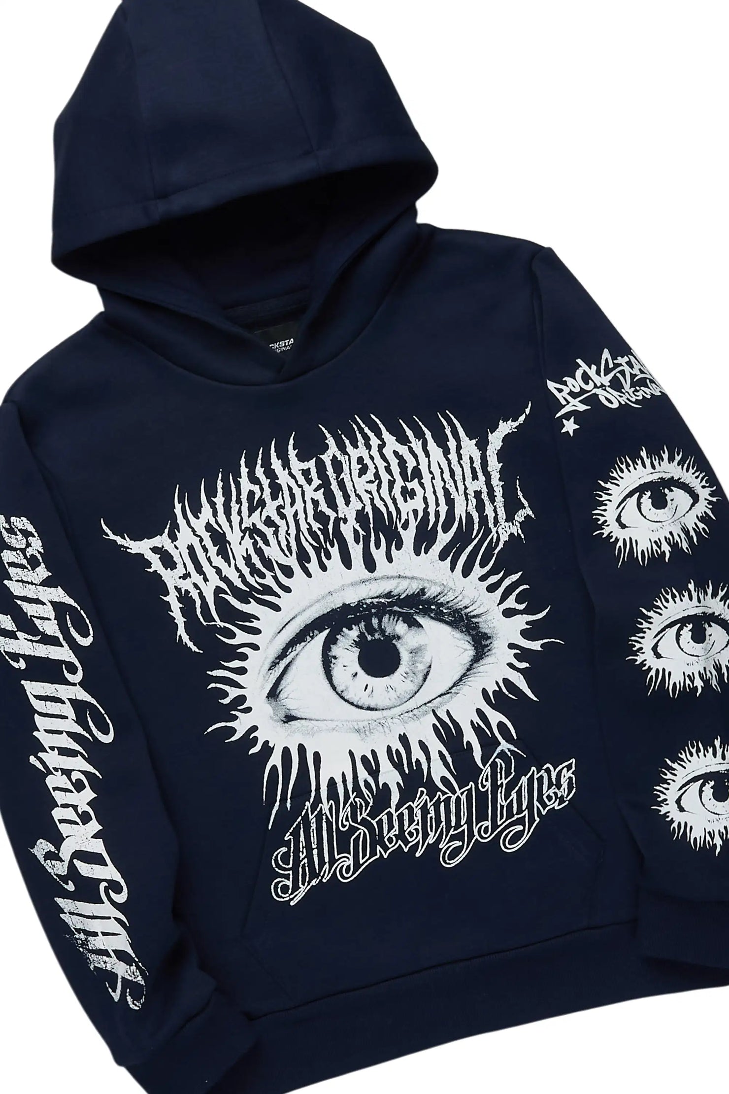 Boys All Eyes Navy & Gentry Tint Blue Stacked Jean Set