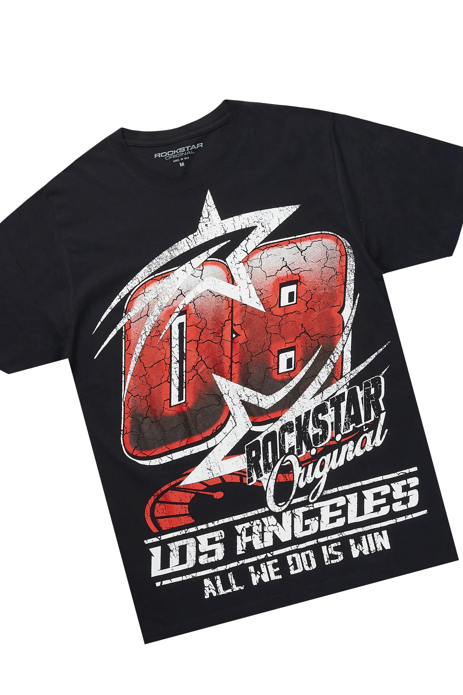 Shajara Black T-Shirt Short Set