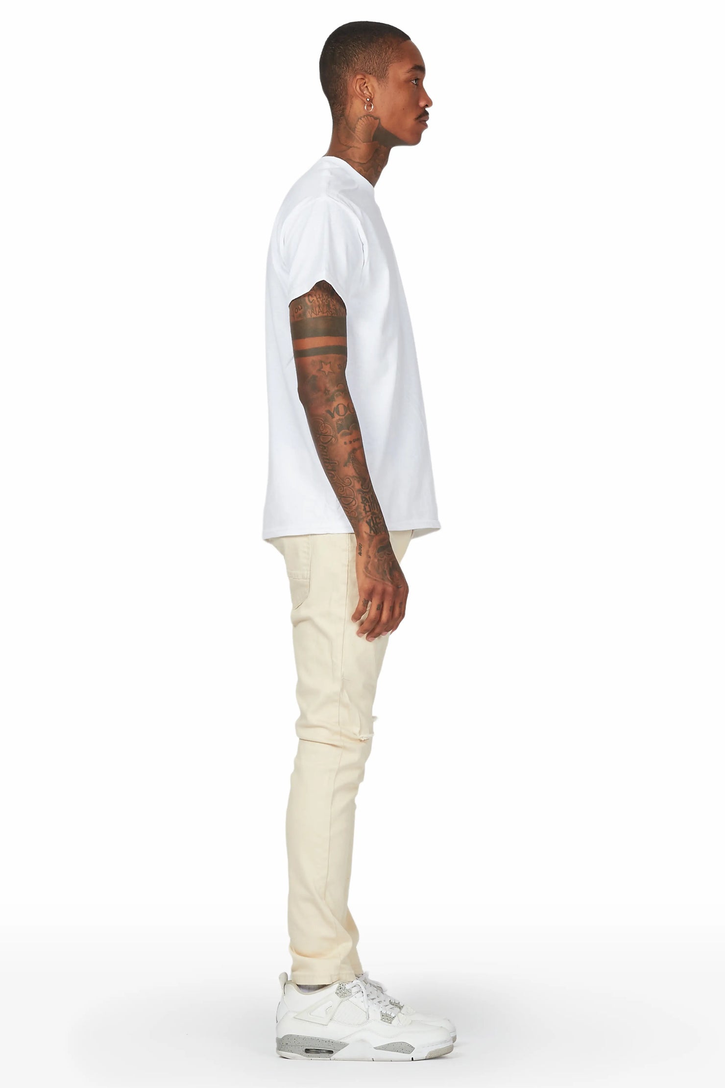 Lake White/Beige T-Shirt/Slim Fit Jean Bundle