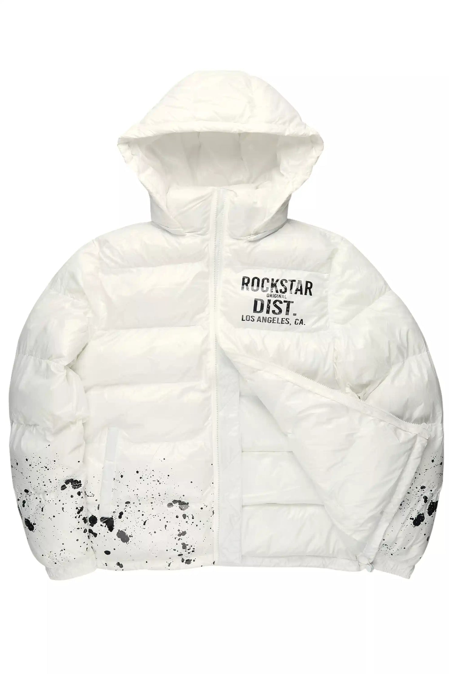 Raffer White Heavy Puffer Jacket