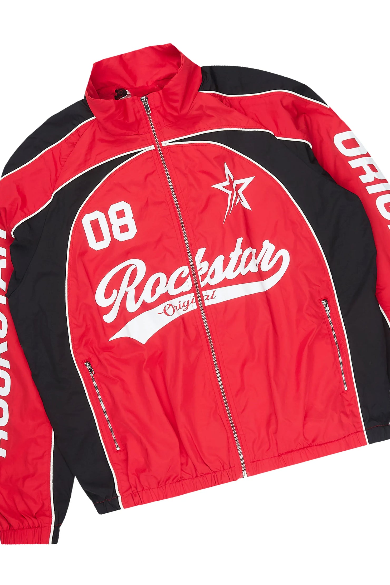 Winich Red Windbreaker Short Set