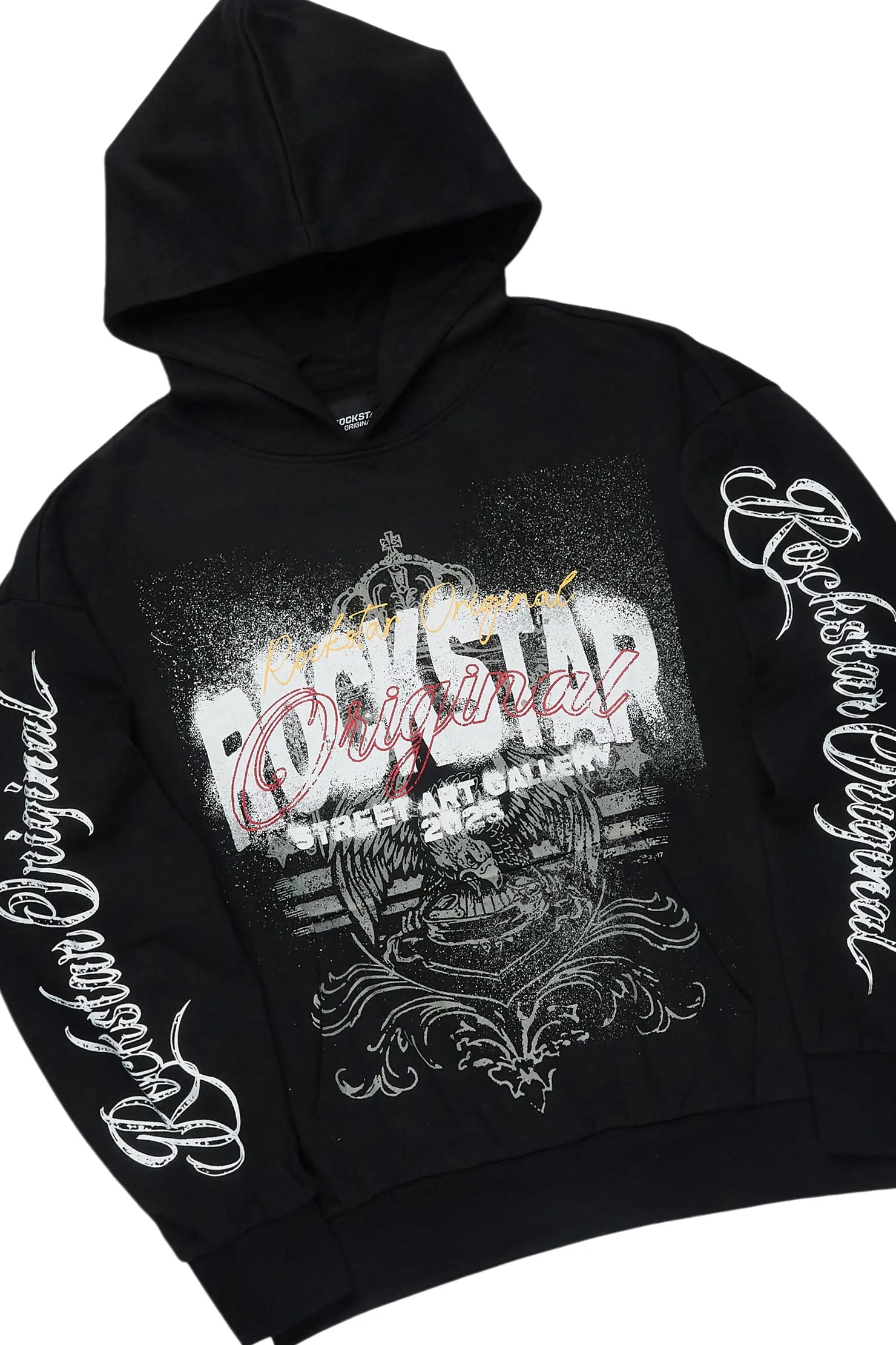 Enkel Black Hoodie/Baggy Pant Track Set