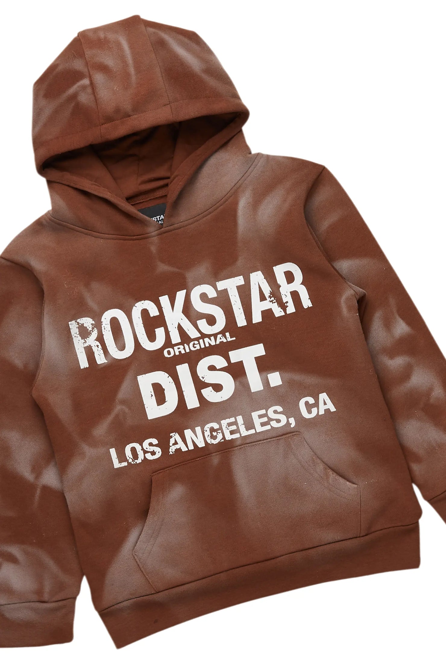 Boys Nelly Brown Stacked Pant Set