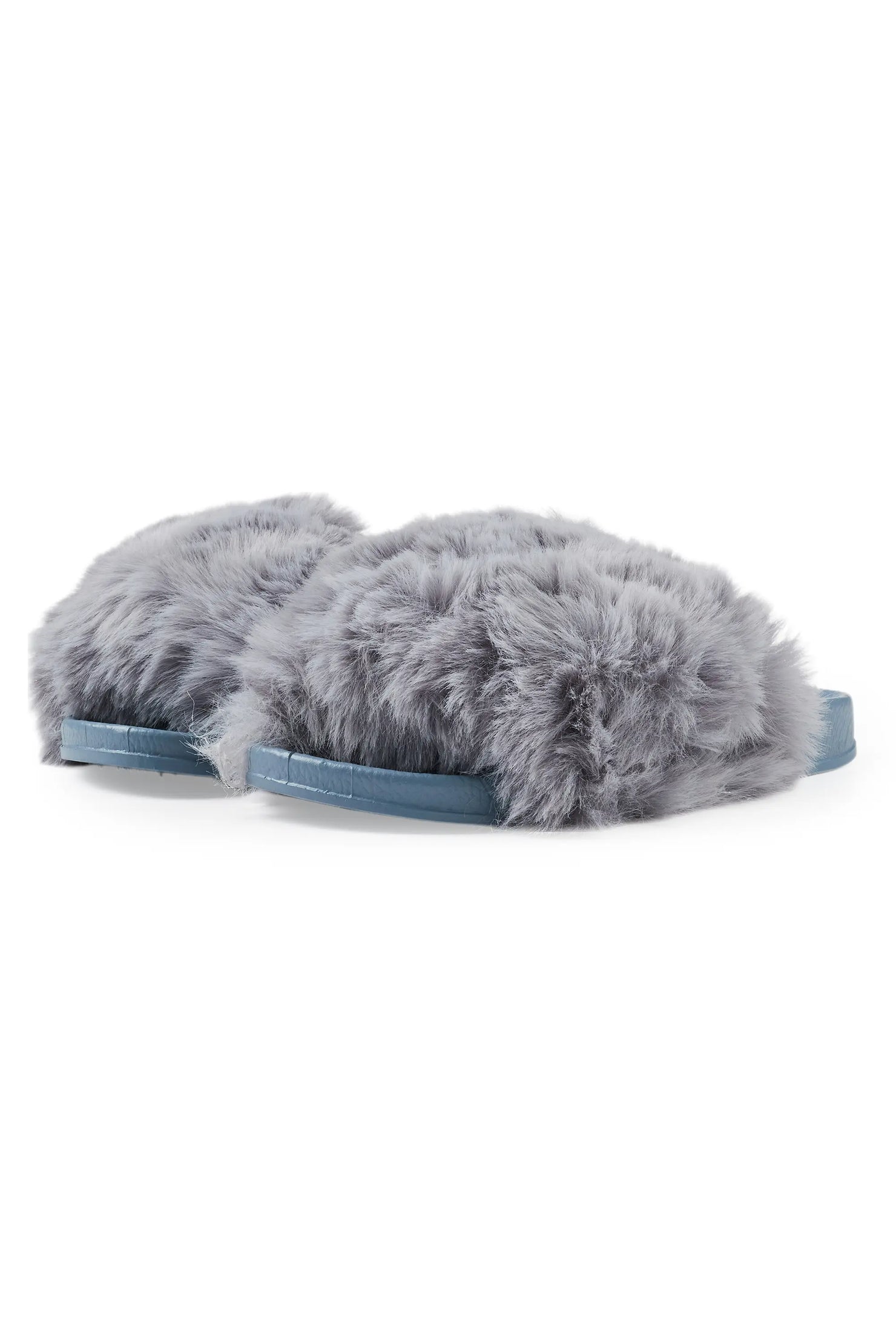 Tatyana Grey Fur Slides