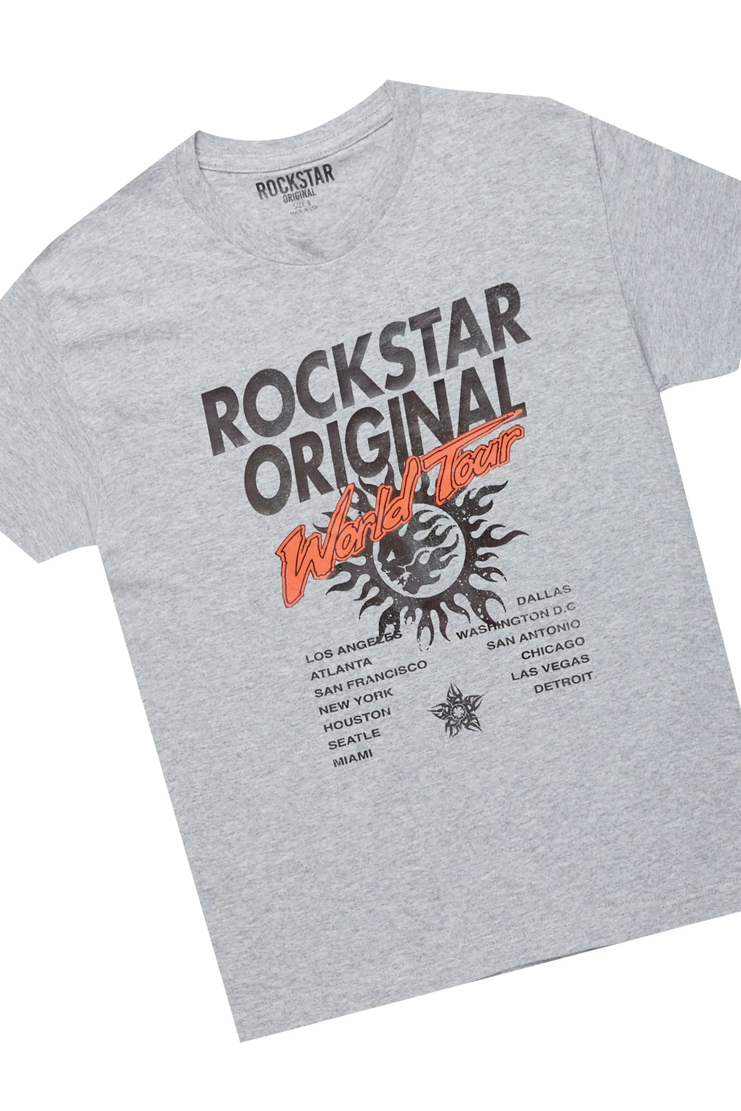 Boys Safi Grey T-Shirt/Cargo Jean Set