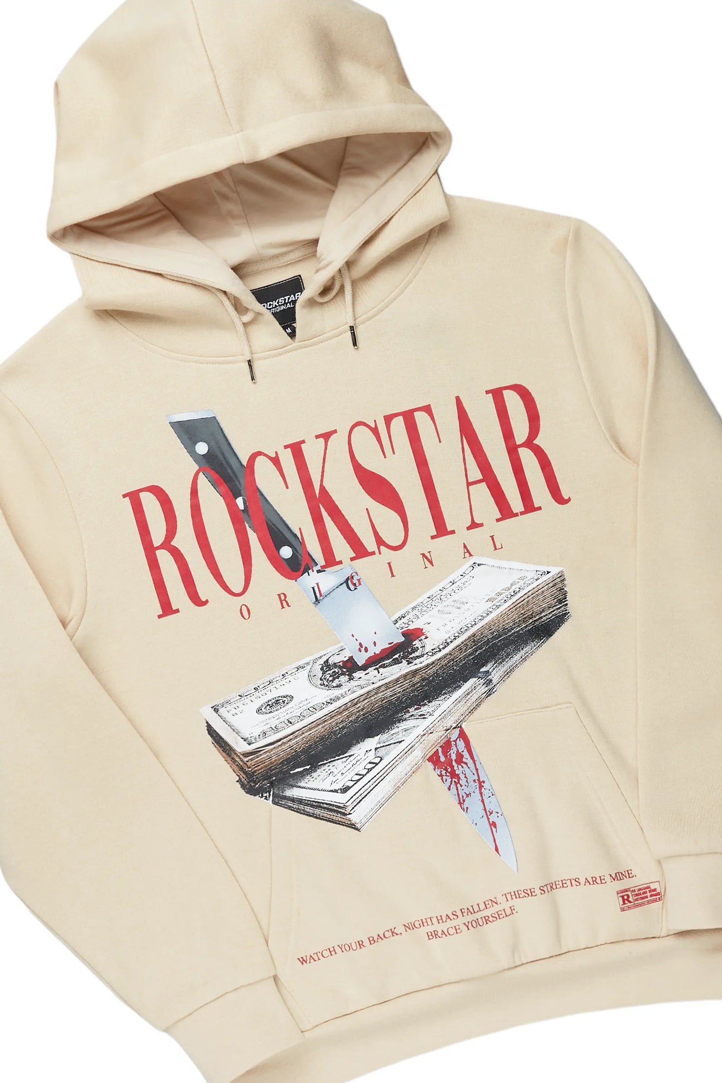 Dayte Nite Beige Slim Fit Track Set