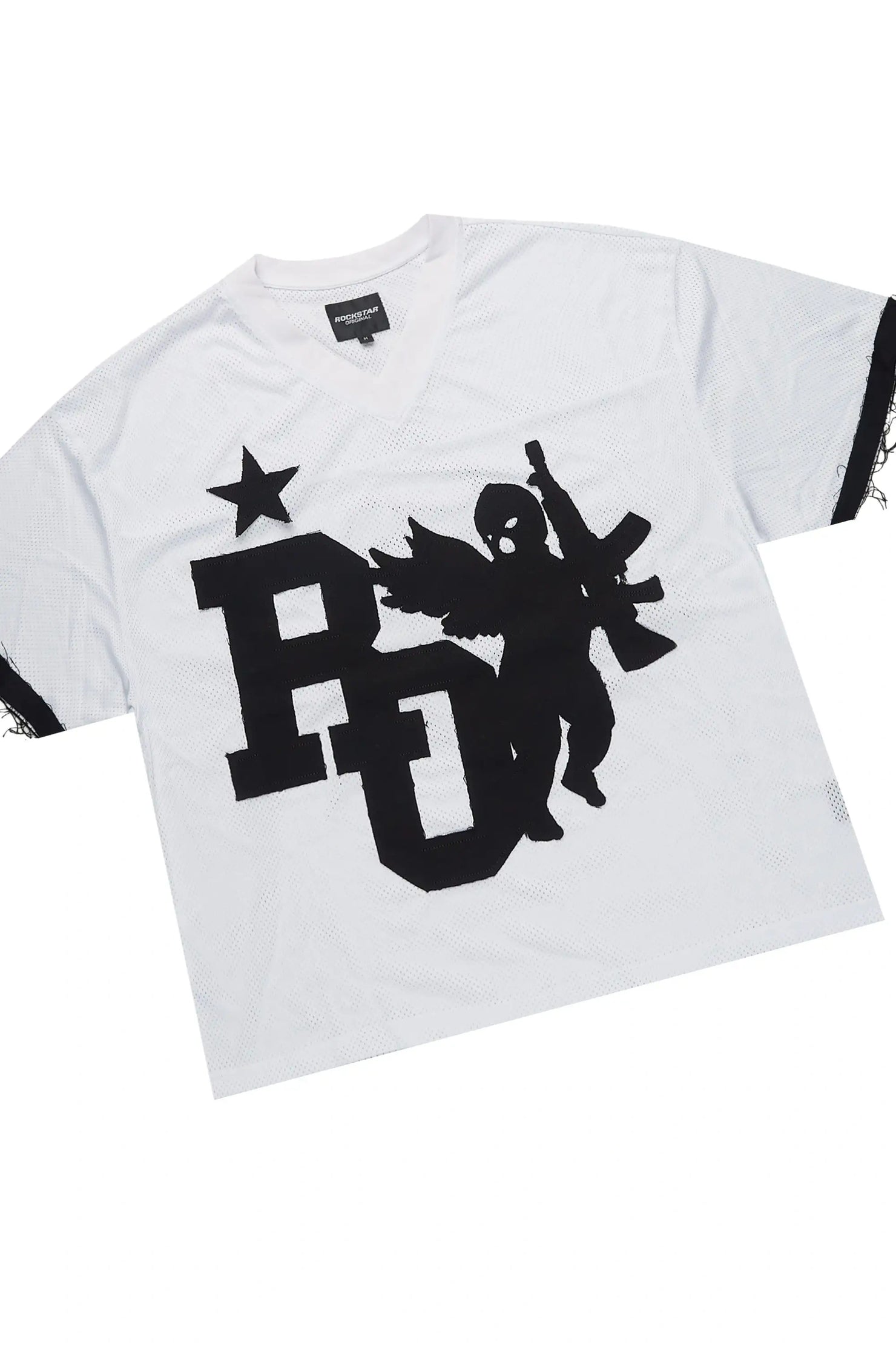 Pluton White Mesh T-Shirt/Short Set