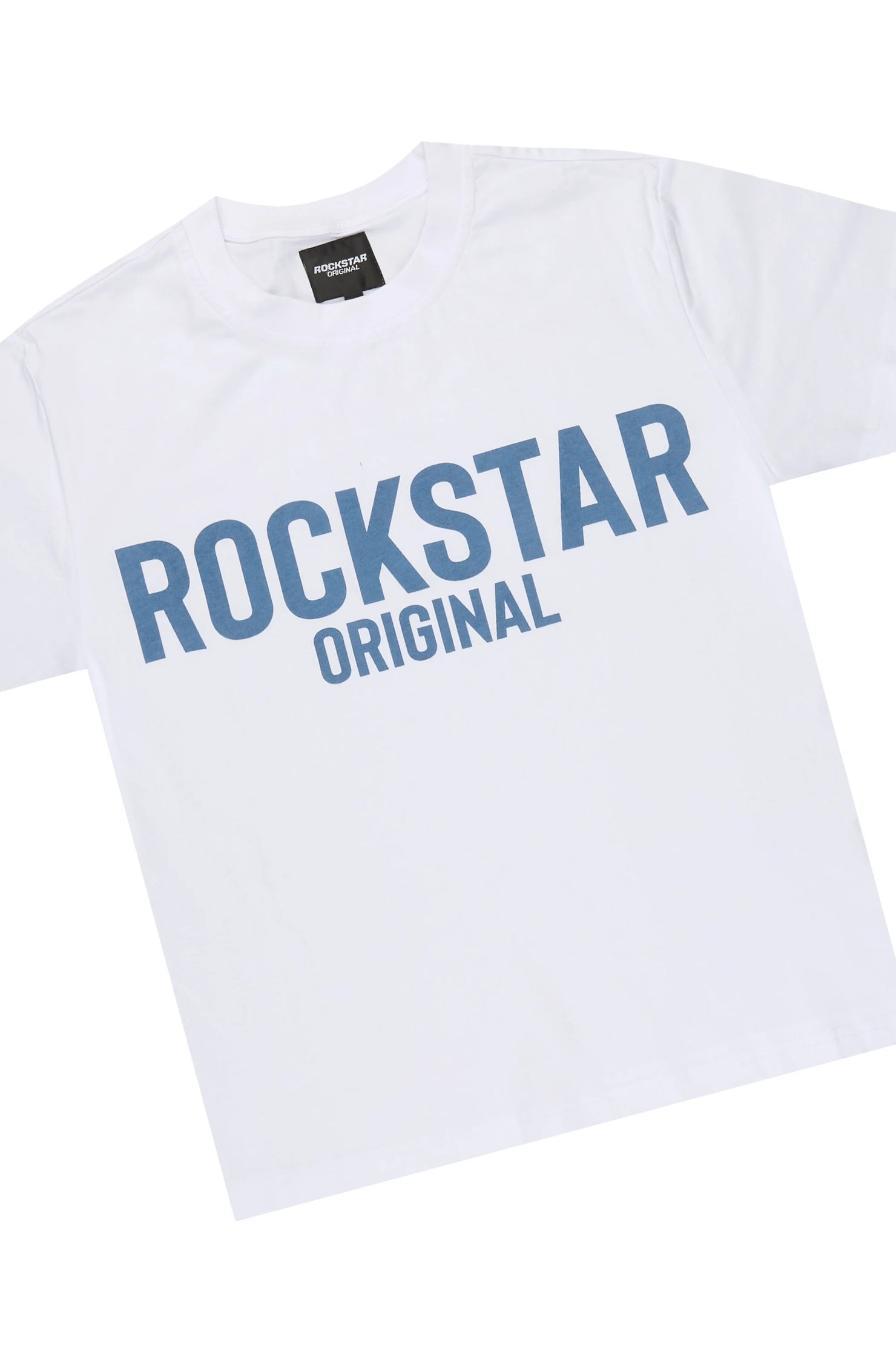 Boys Mikasso White/Navy T-Shirt/Short Set