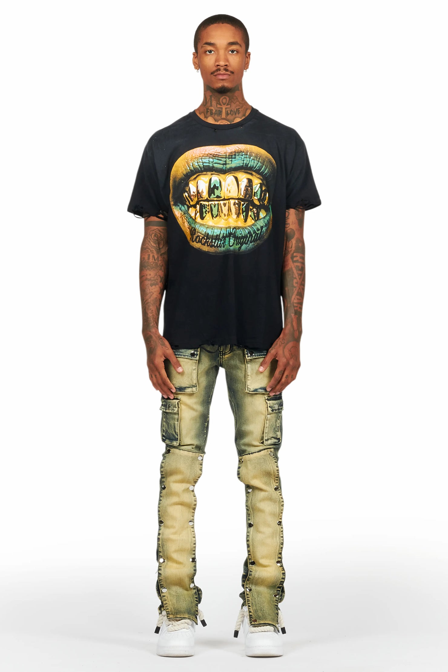 Gonen Black Oversized Graphic T-Shirt