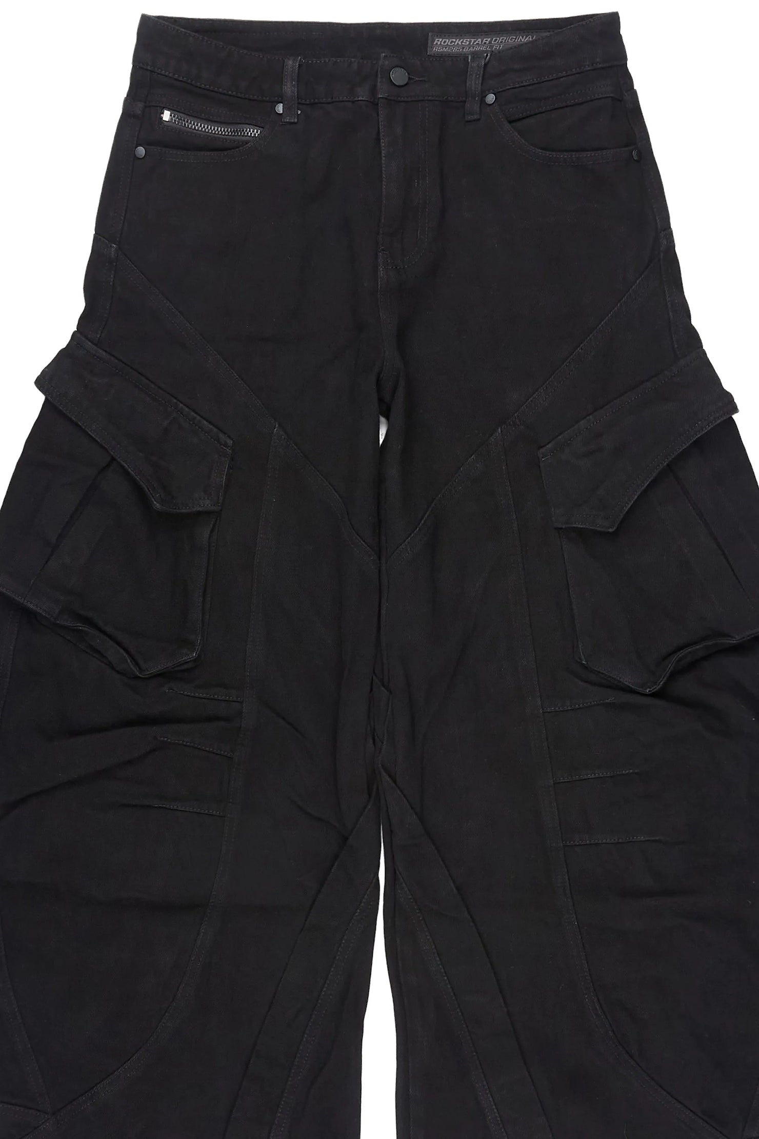 Tren Black Oil Wash Barrel Fit Jean