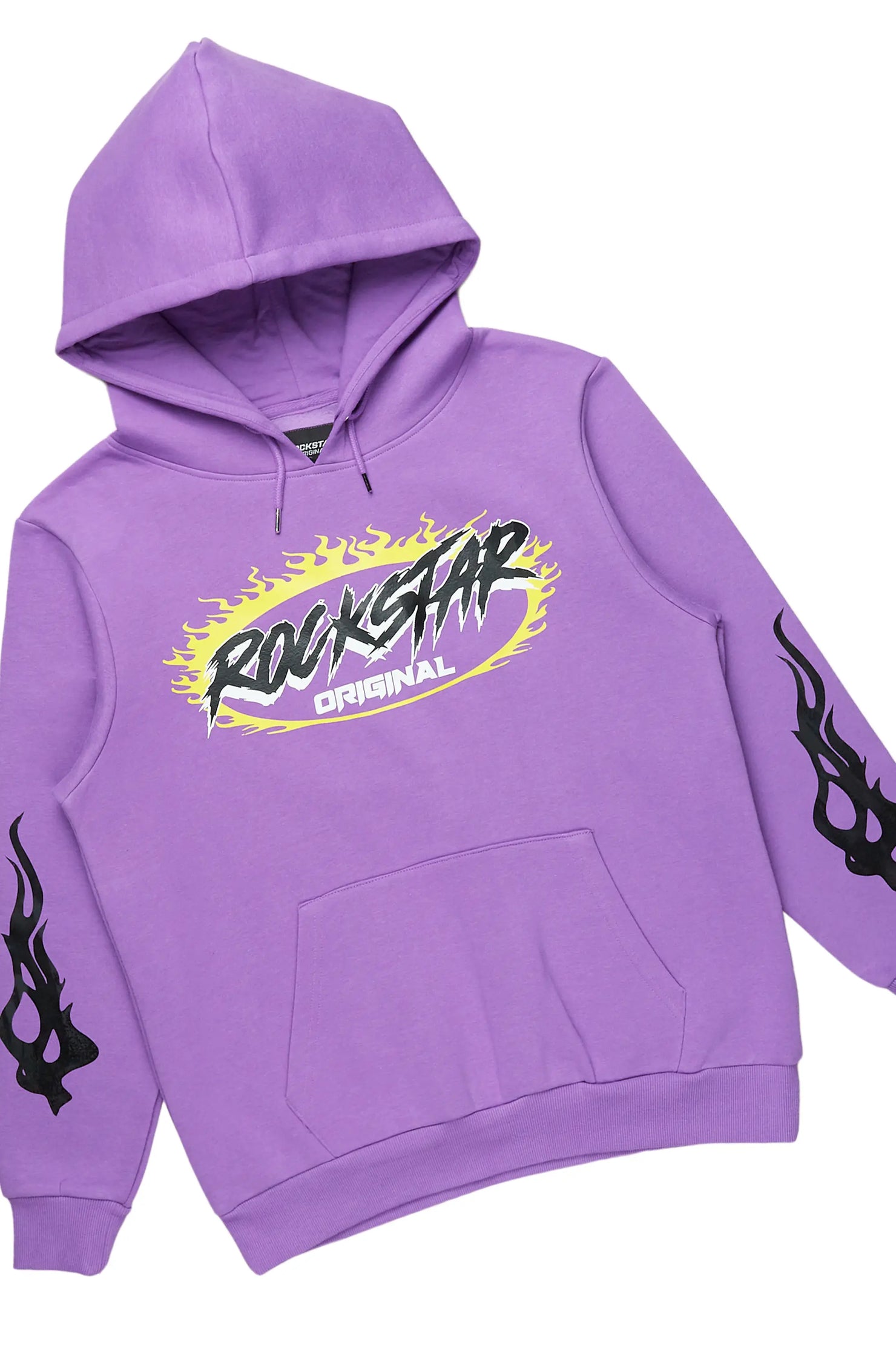 Draven Purple Hoodie/Stacked Flare Track Pant Set