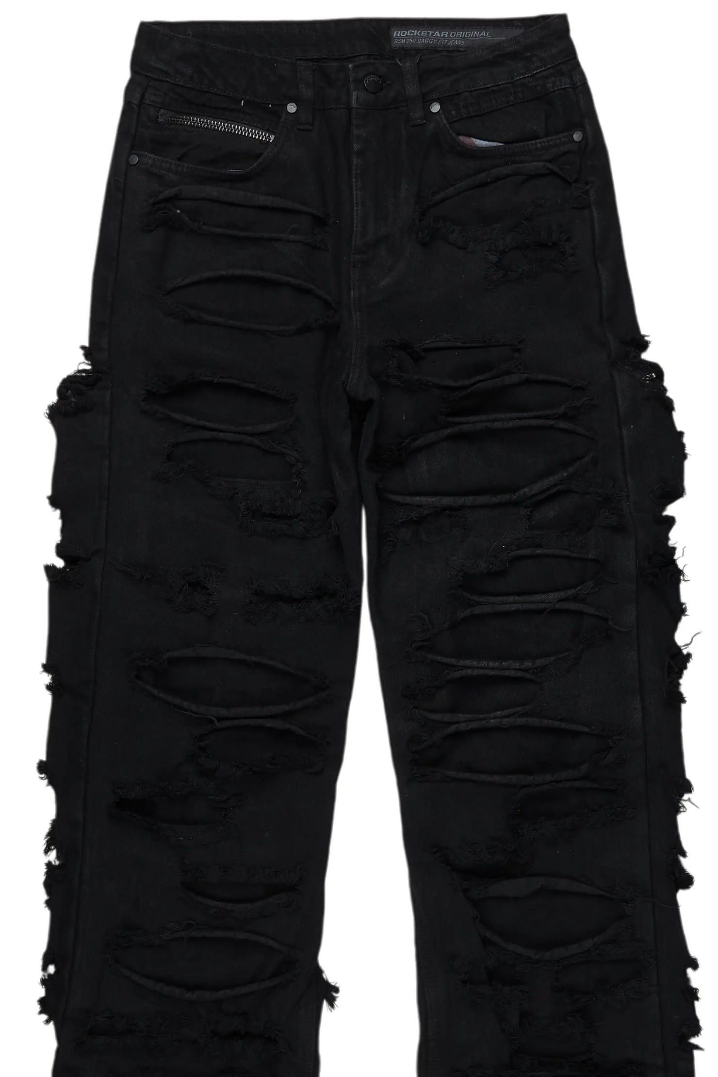 Luisu Black Baggy Fit Jean