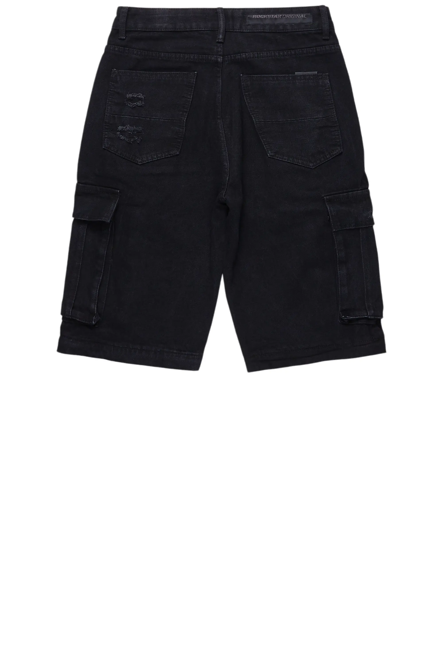 Rupert Black Baggy Fit Zip Off Jean