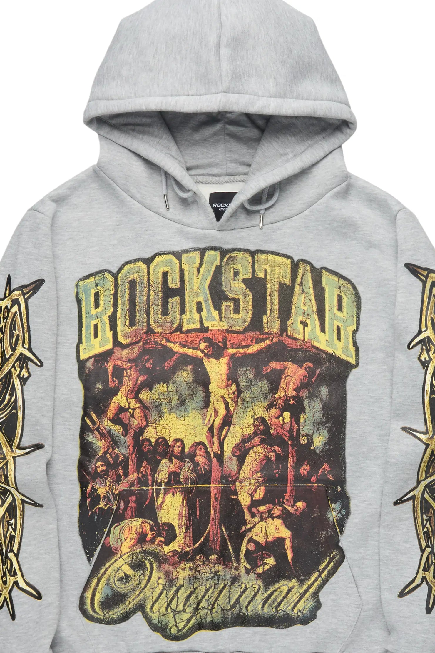 Ligia Heather Grey Oversized Hoodie