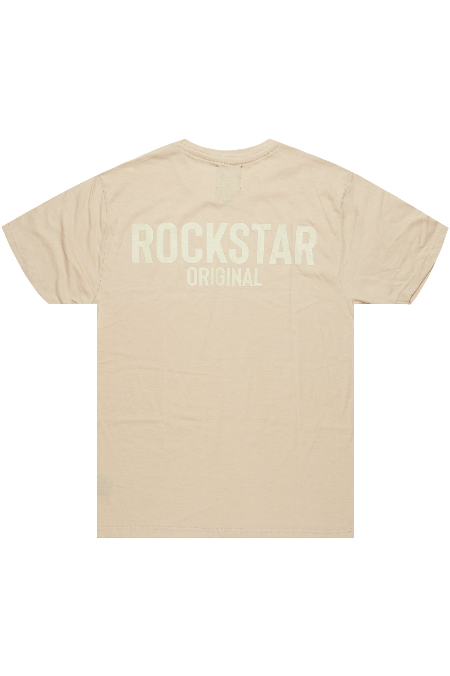 Sana Beige Relaxed T-Shirt/Short Set