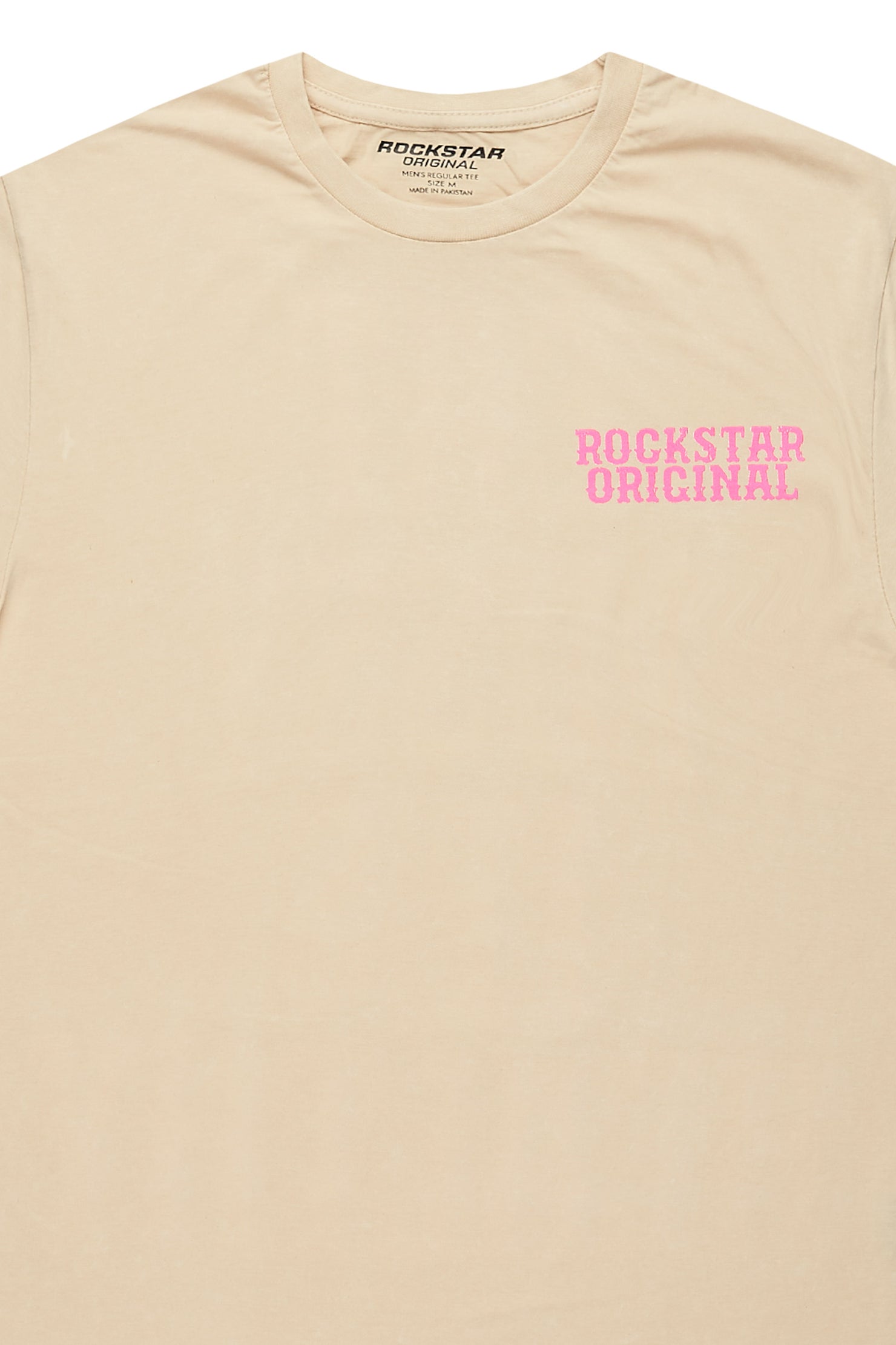 Posse Vintage Sand/Neon Pink Graphic T-Shirt