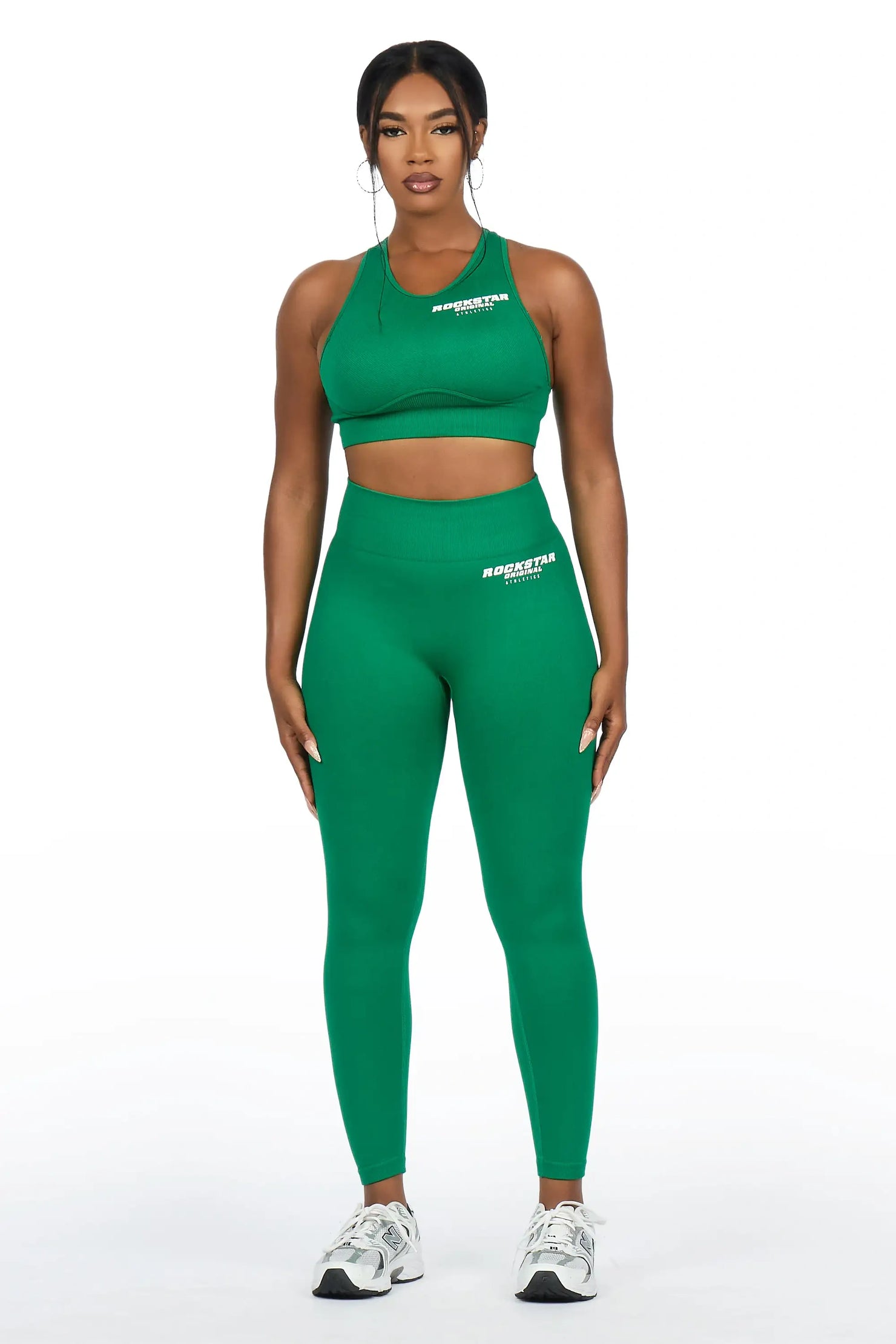 Brevyn Green Tank Active Legging Set