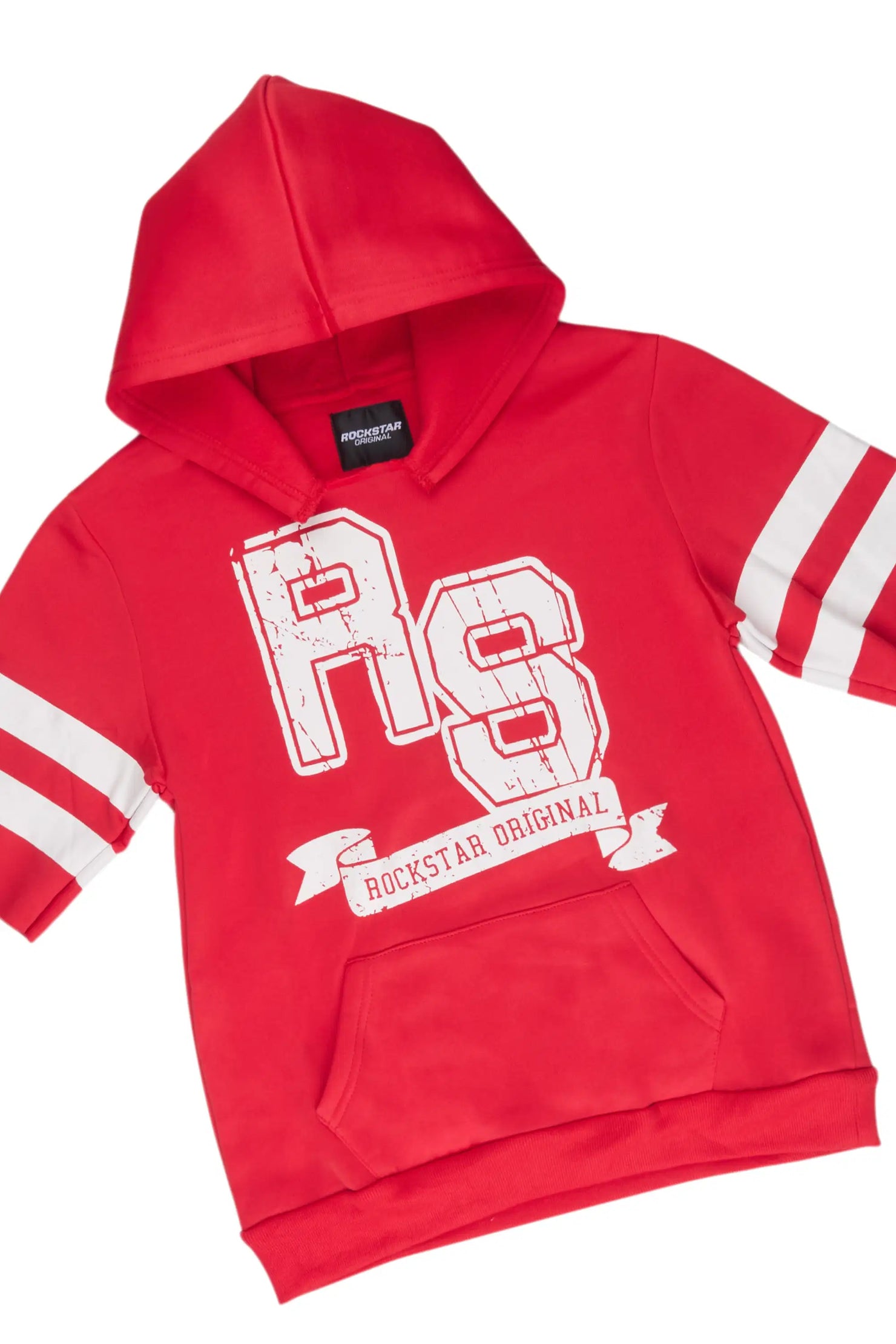 Girls Alice Red Hooded Fleece Short Set