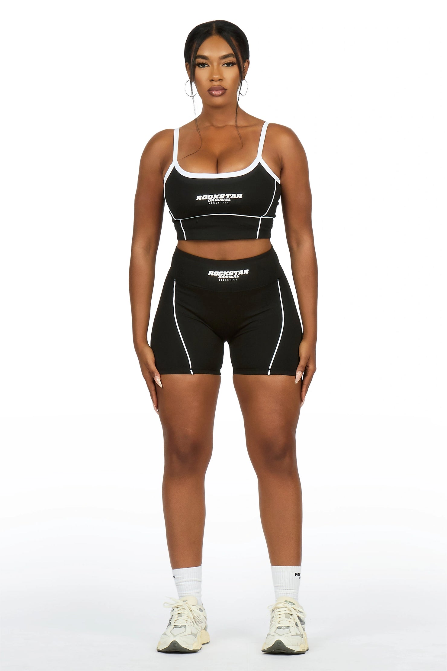 Lamiria Black Active Bike Short Set