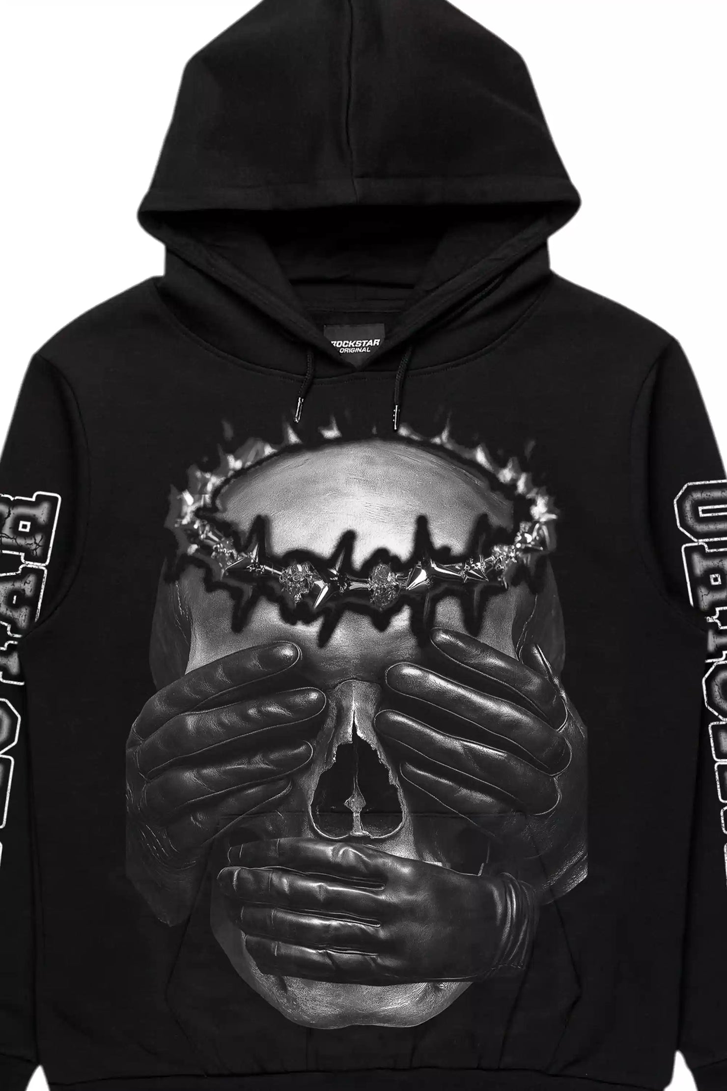 Jalena Black Graphic Hoodie