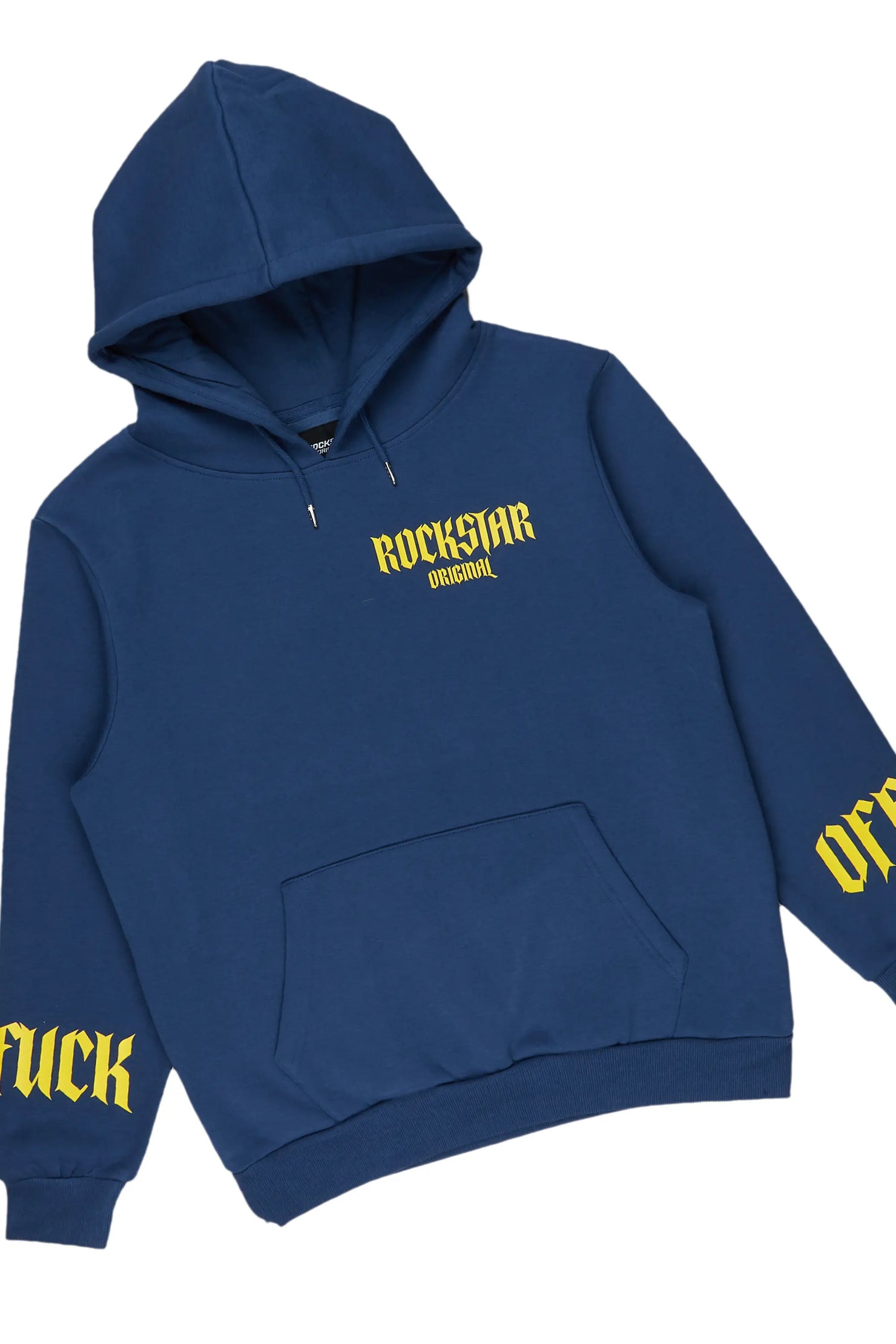 Omar Navy/White Oversized Hoodie/Stacked Flare Trackset