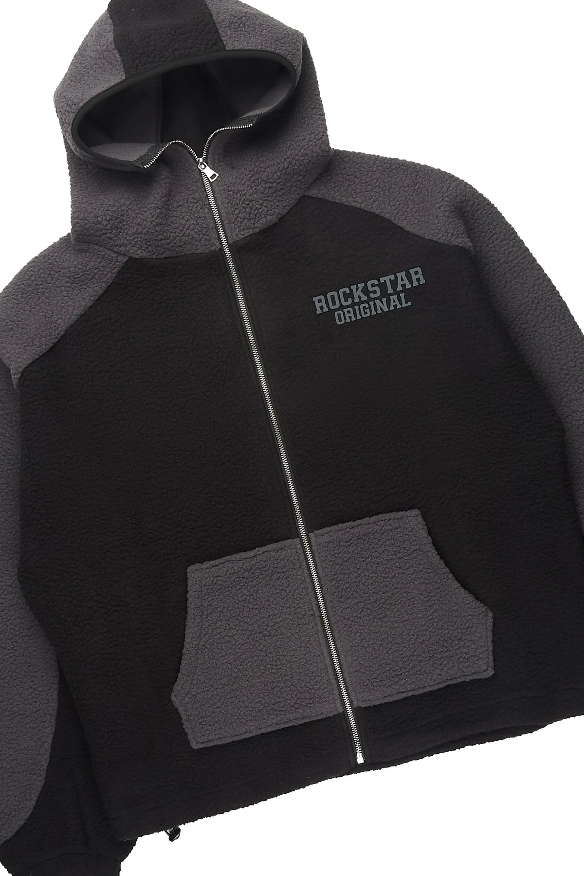 Minero Sherpa Black Zip Up Hoodie/Jogger Track Set