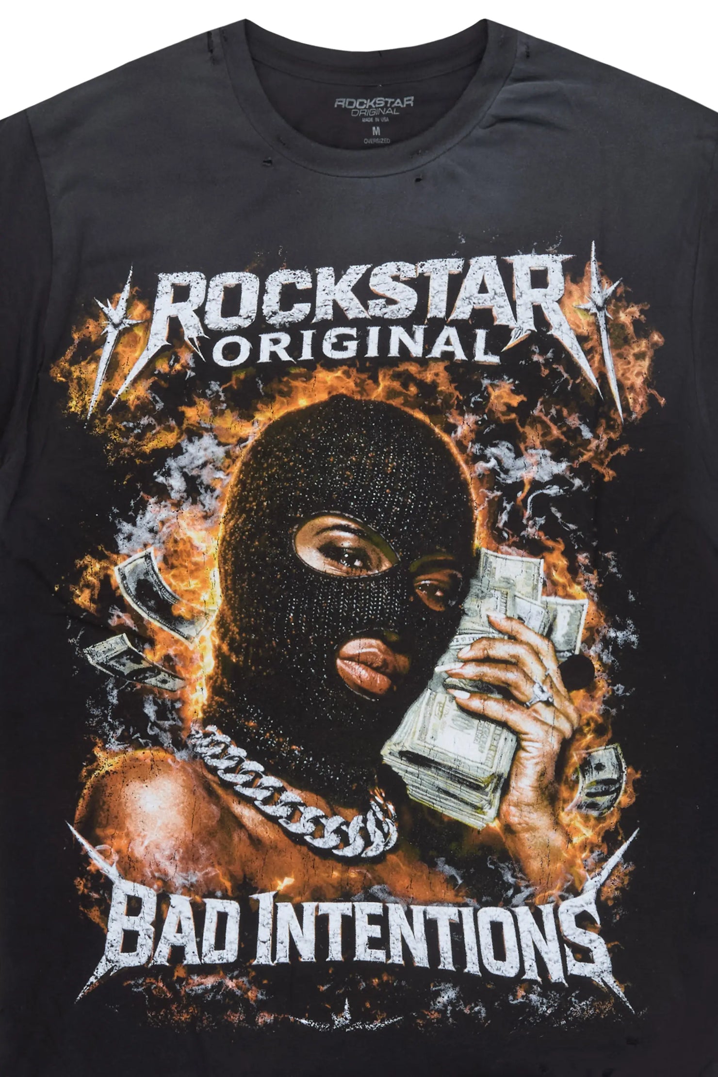 Zanja Black Oversized Graphic T-Shirt