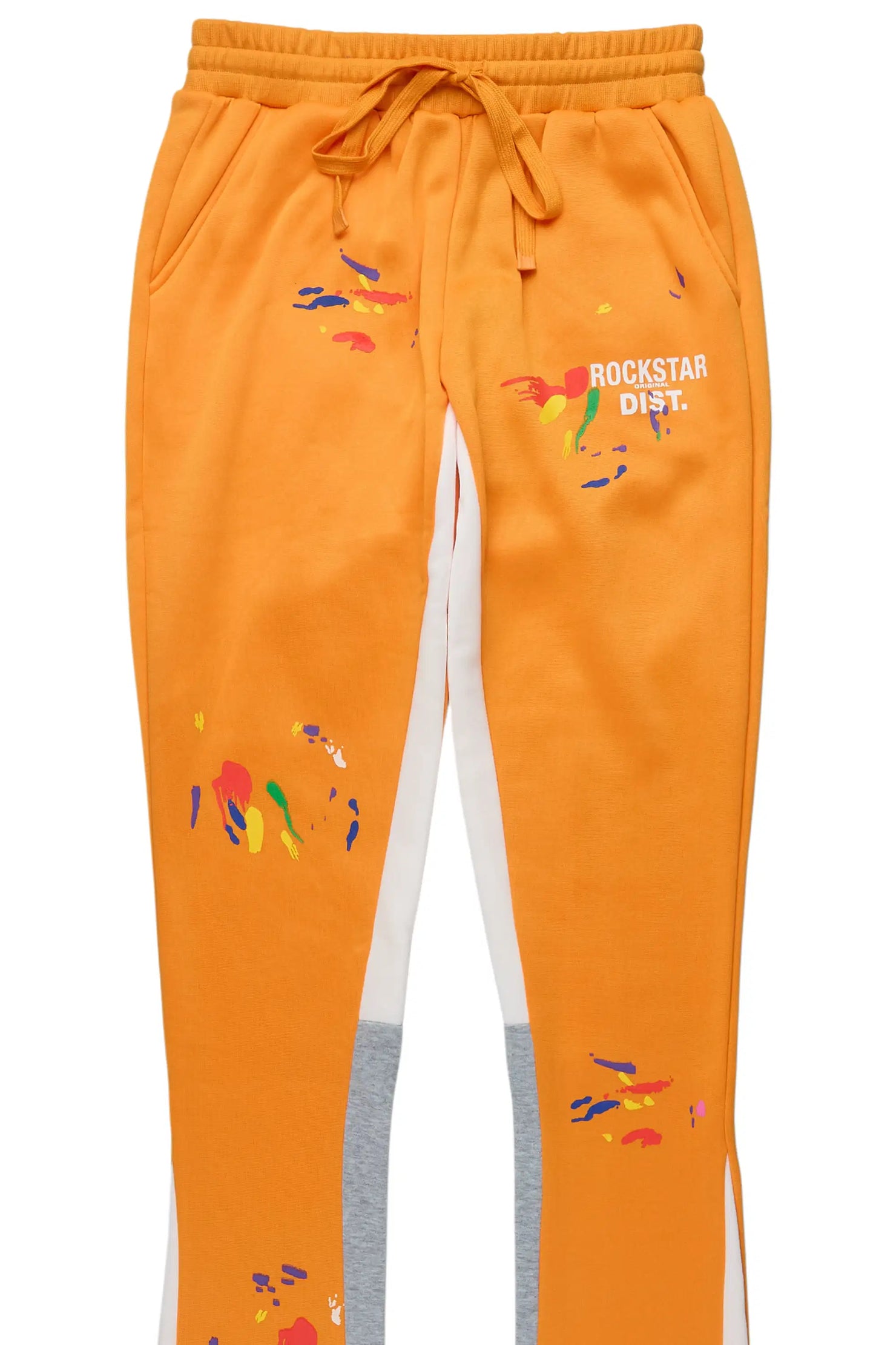 Karenthia 2.0 Orange Stacked Track Pant