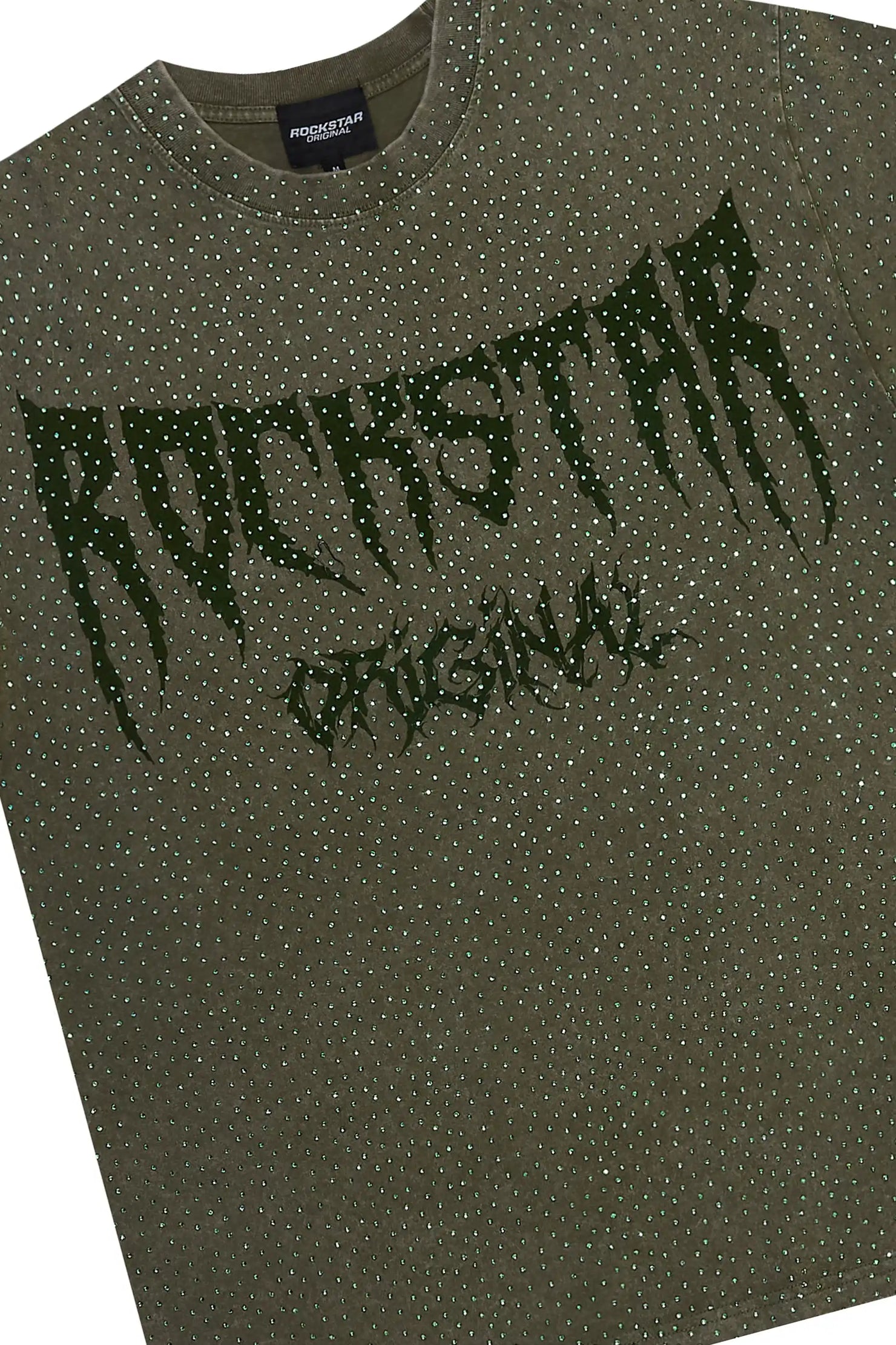 Andreas Olive Rhinestone T-Shirt