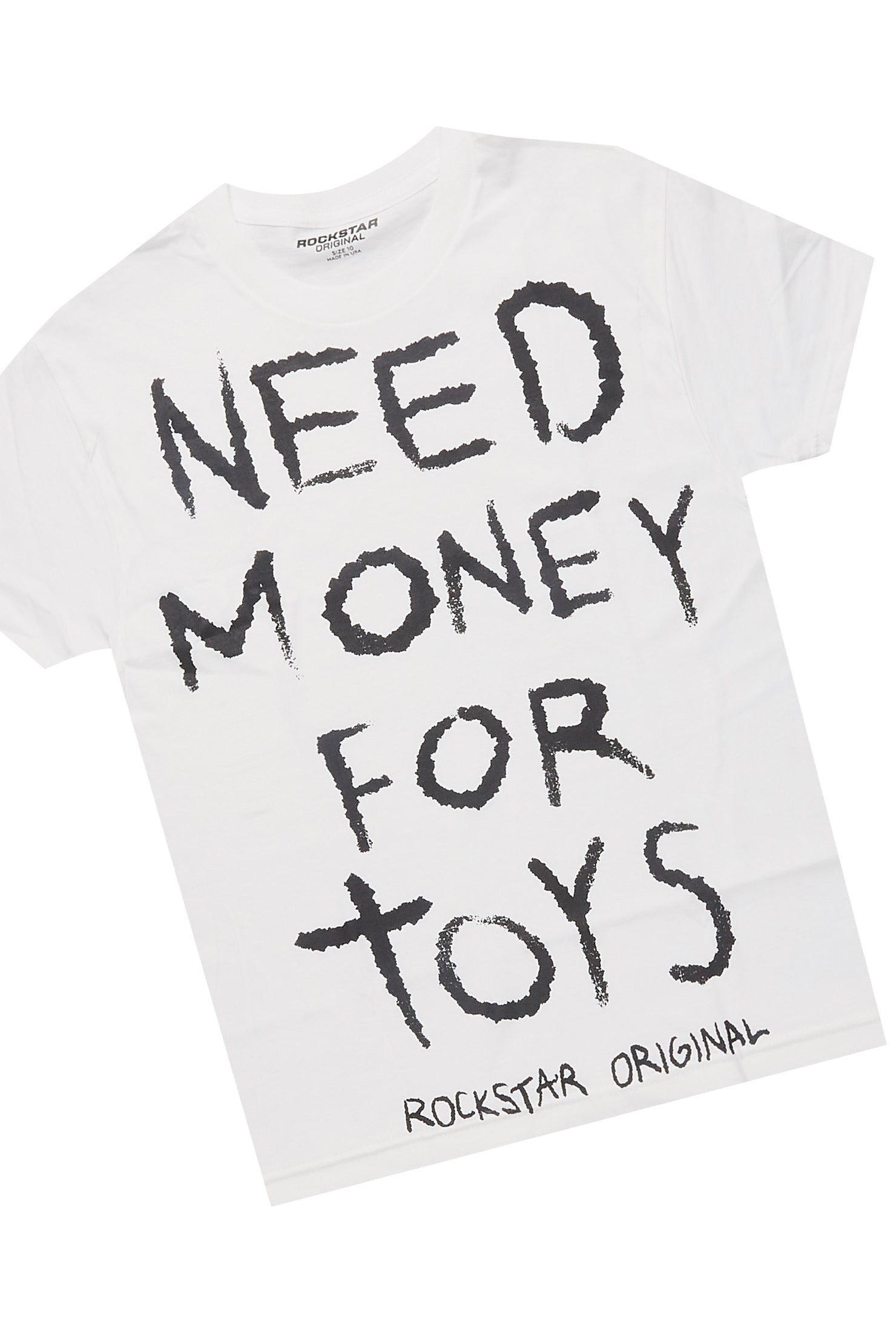 Boys M4 Toys White/Black T-Shirt/Short Set