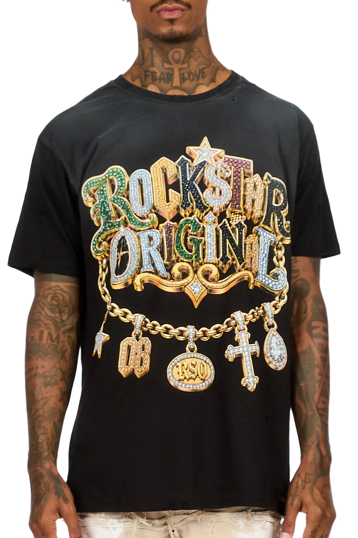 Pendant Black Oversized Graphic T-Shirt