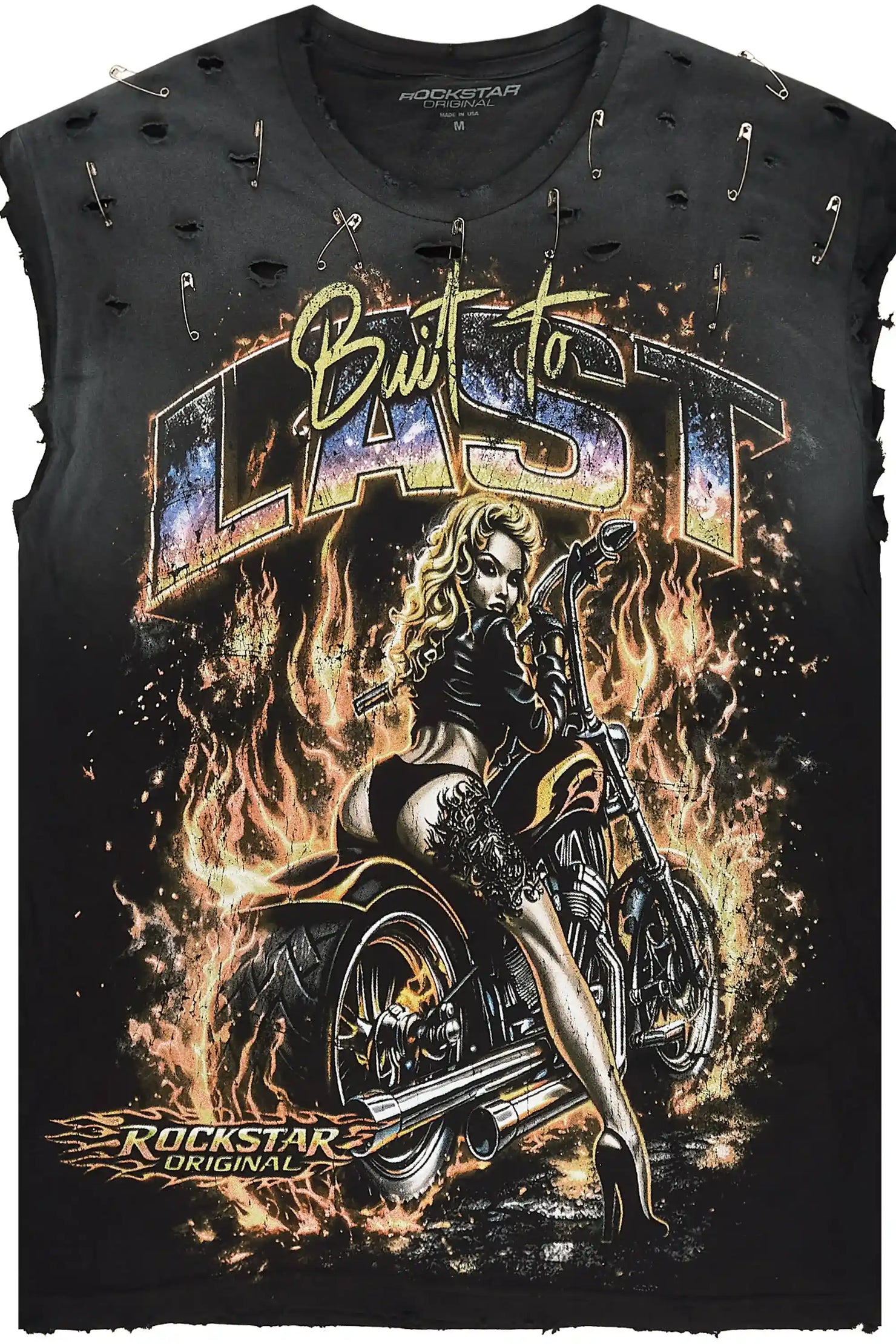 Raider Black Oversized Cut Off T-Shirt