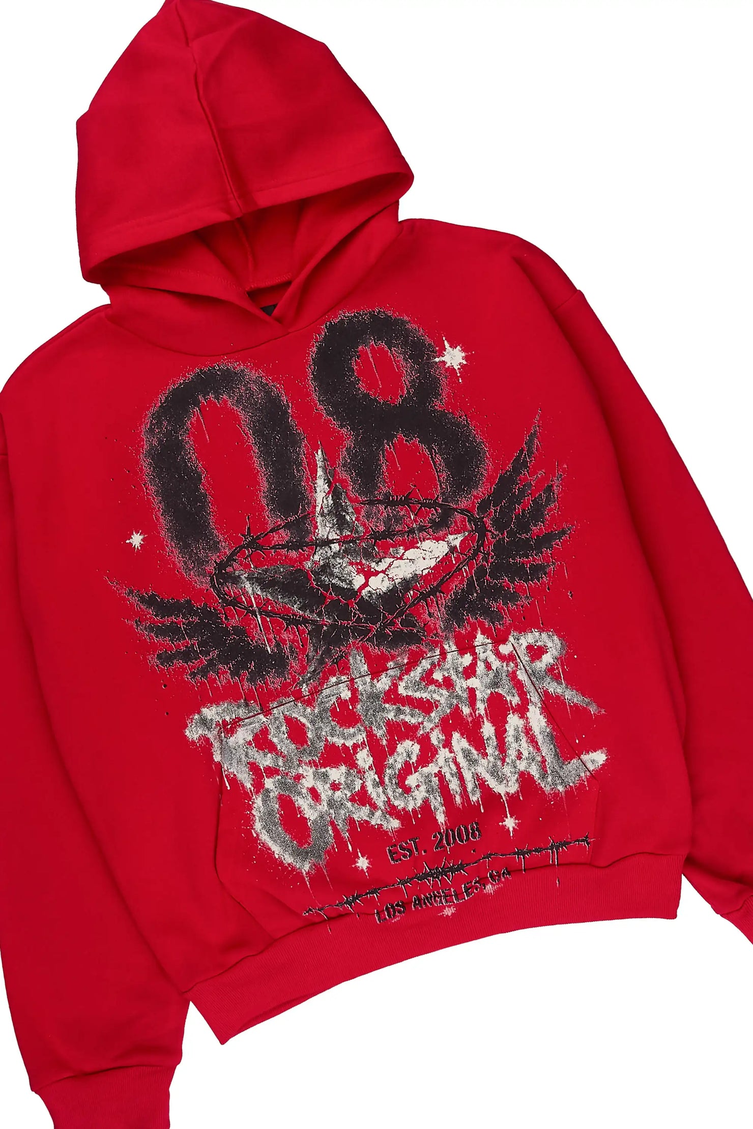 Boys Effigy Red Hoodie Track Set