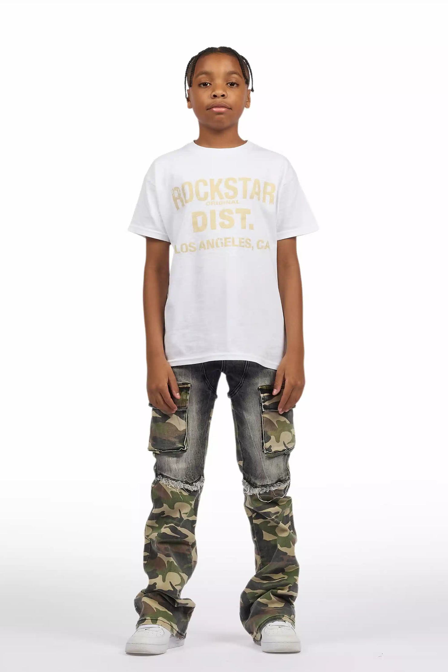 Boys Denka Grey Stacked Fit Jean