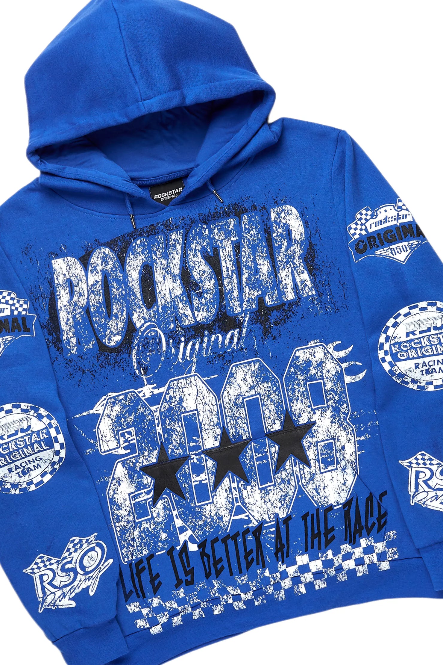 Racing Grung Royal Blue Hoodie/Baggy Track Pant Set