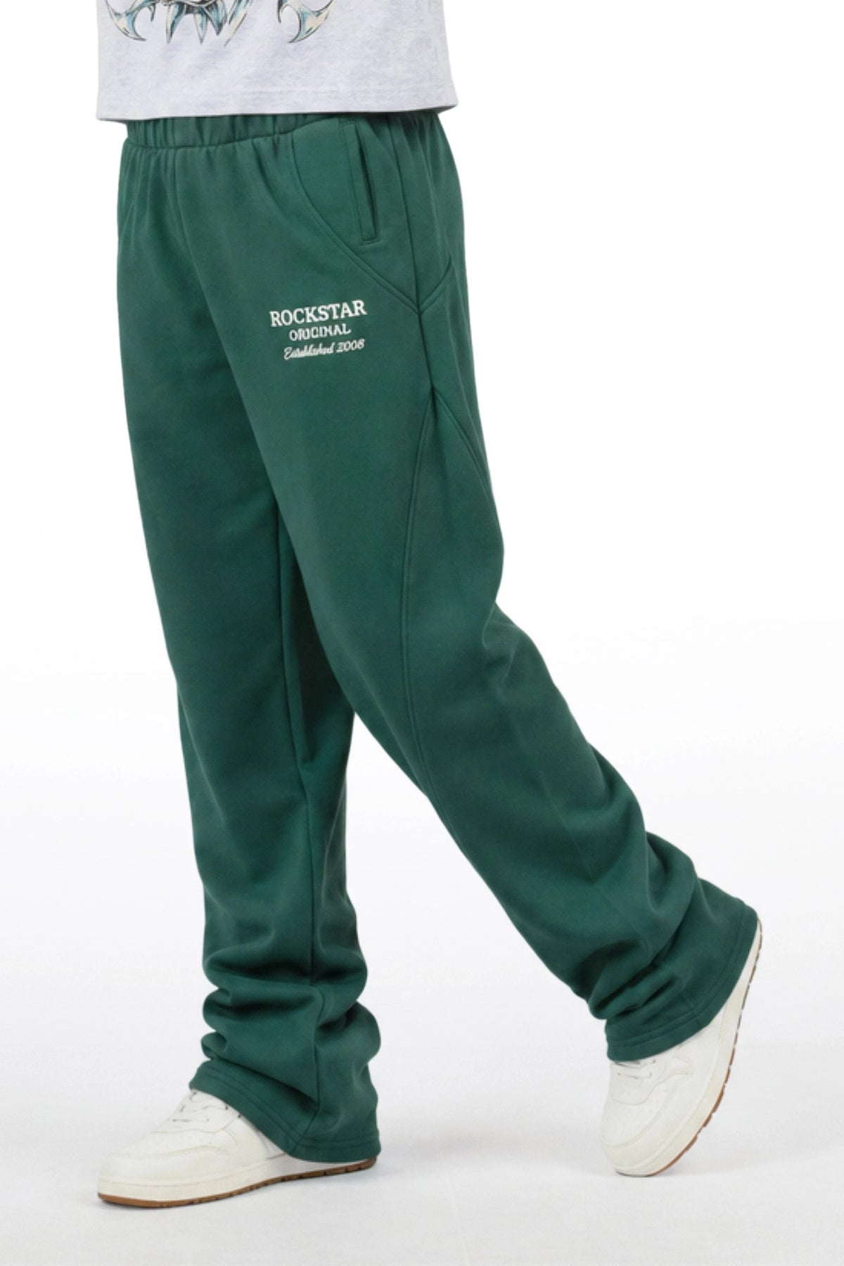 Boys Maximillian Hunter Green Relaxed Sweatpant