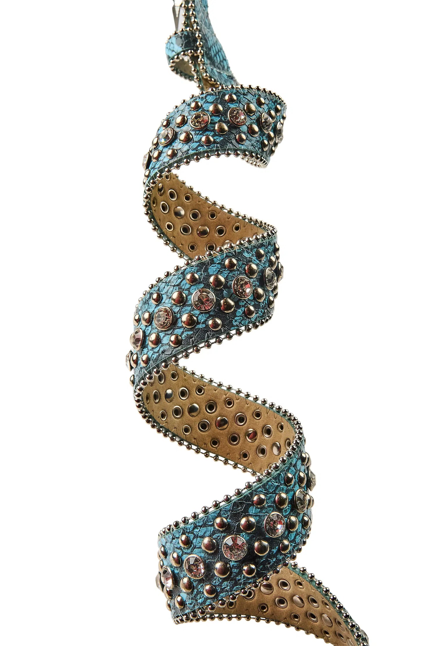 Boys Hawk Black/Aqua Rockstar Logo Belt