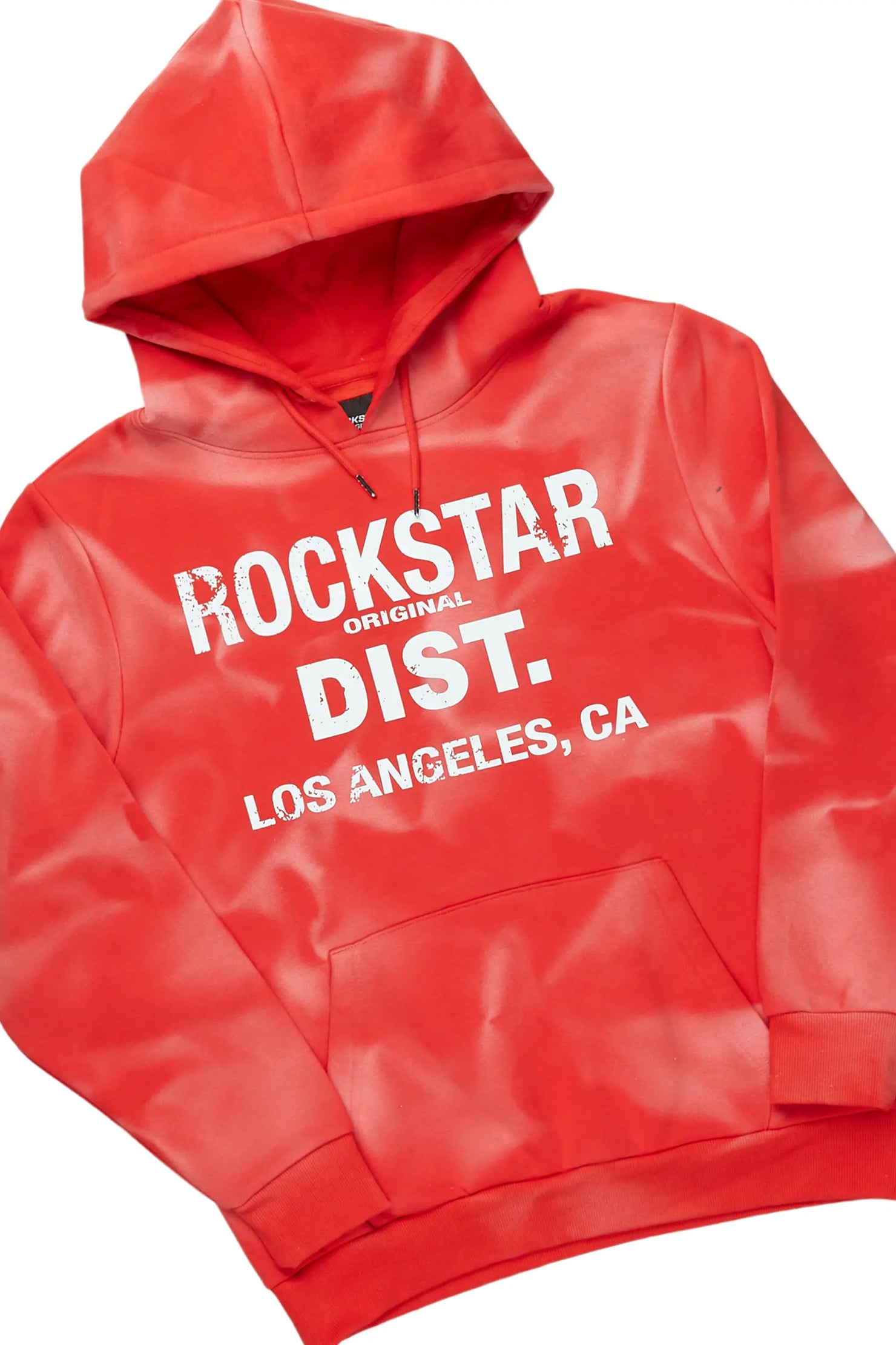Nelly Red Hoodie Stacked Flare Track Set